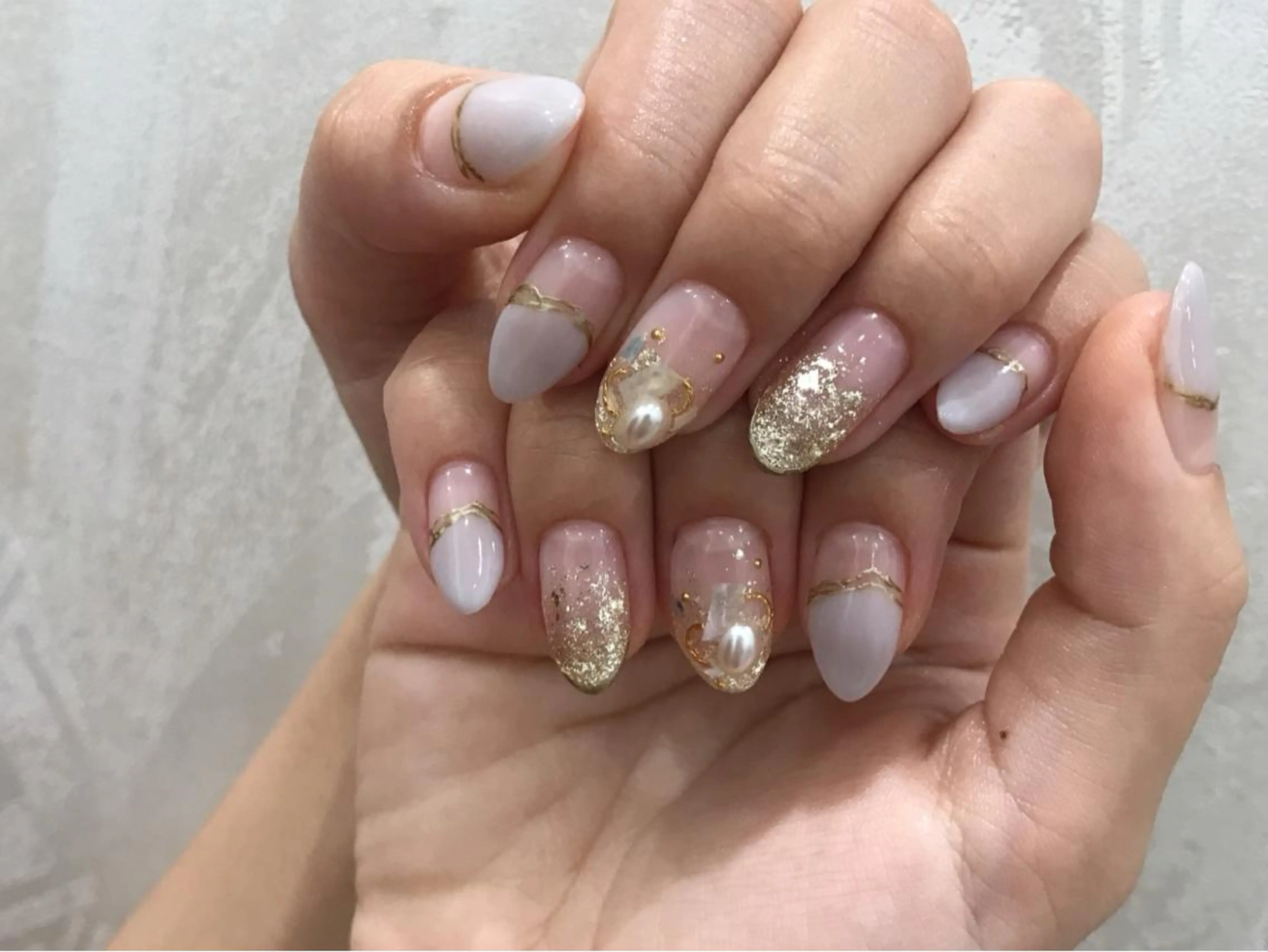 ネイル アートネイル フレンチネイル ニュアンスネイル ハンドネイル 中川 愛理のネイルデザイン