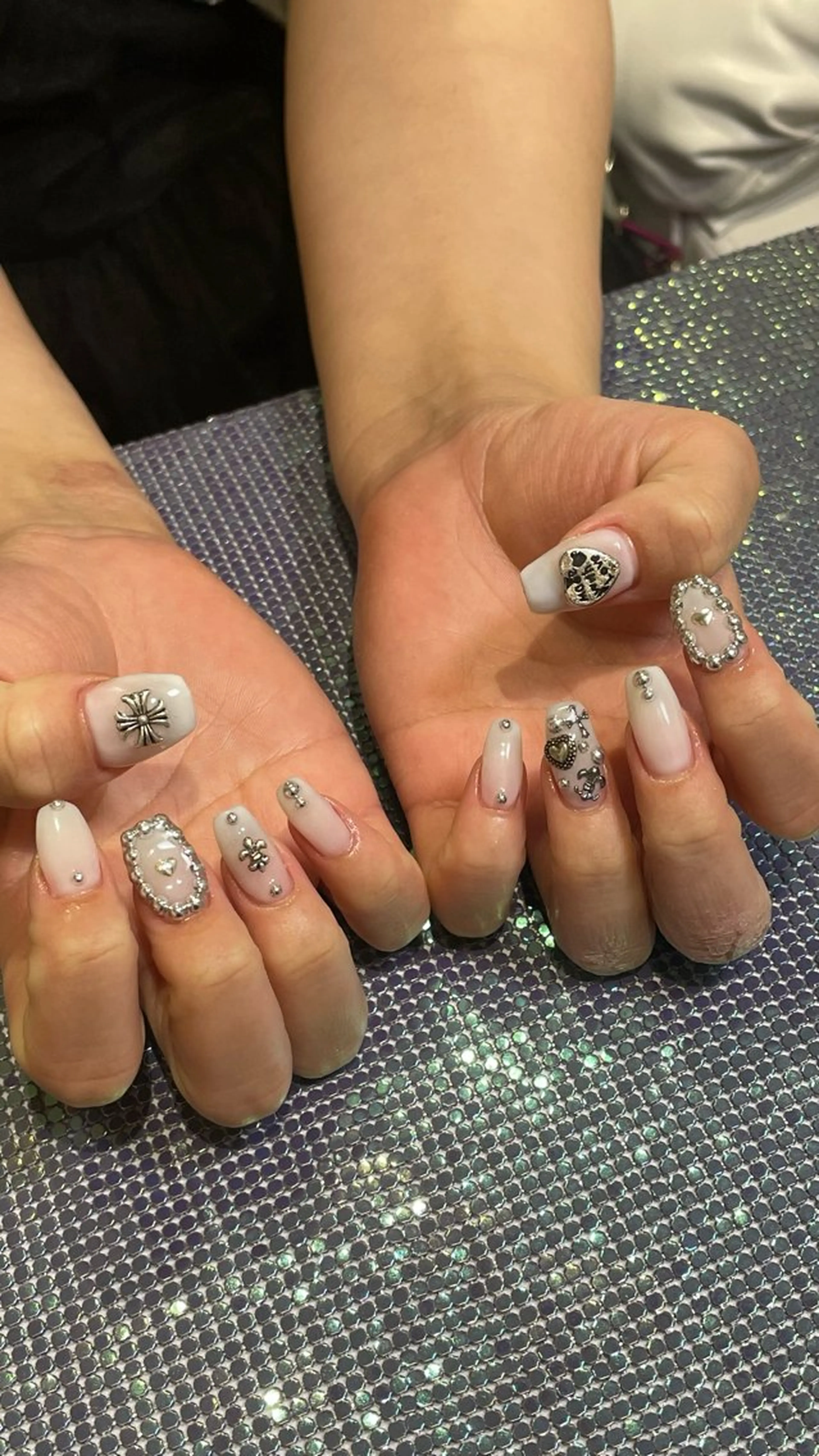 ネイル ラメ(グリッター) RICO Nail パーツつけ放題🌈のネイルデザイン