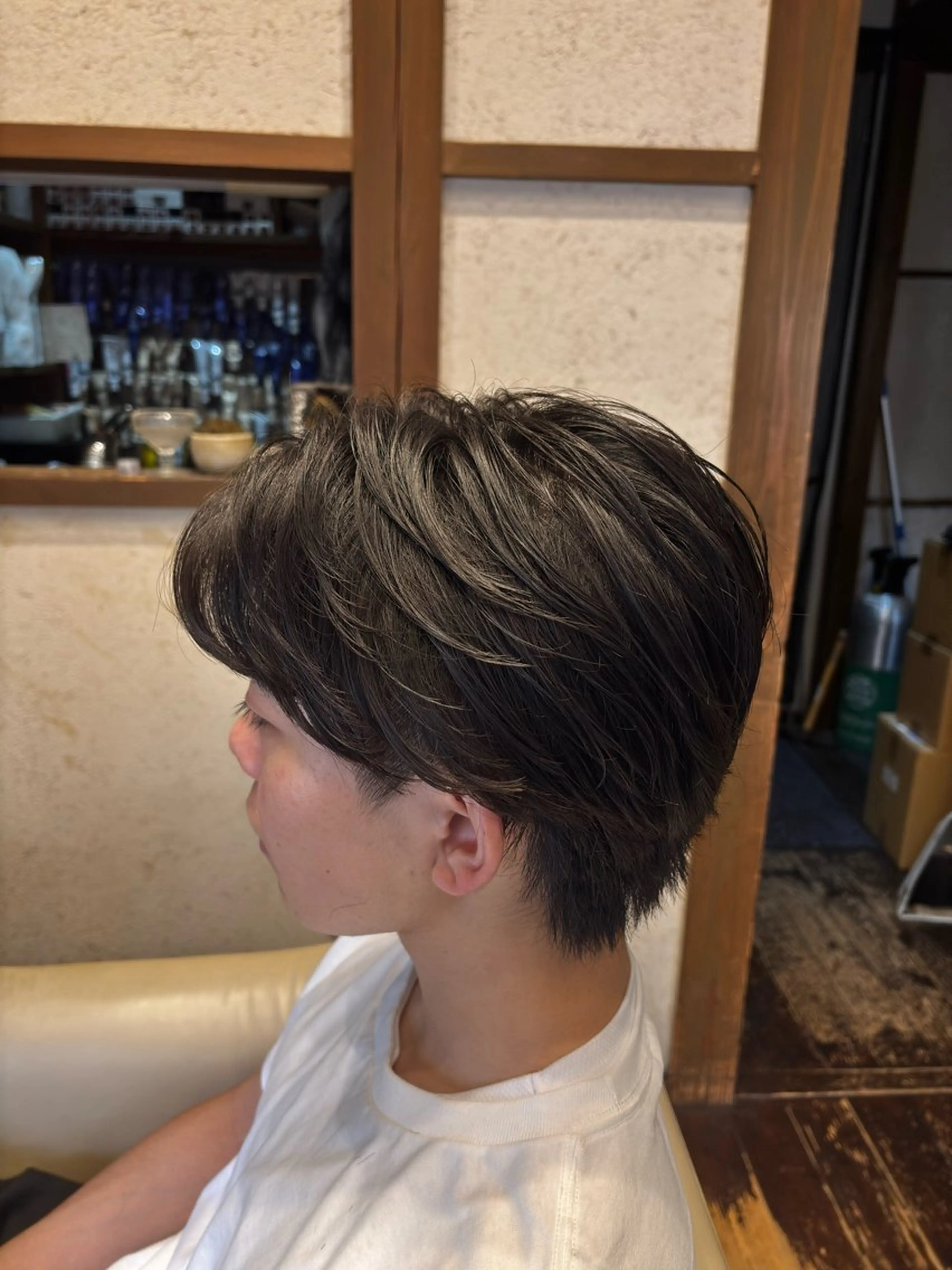 パーマ メンズ フェザーパーマ メンズパーマ 学生（メンズ向け） 学生 カット パーマ りずむヘアデザイン所属・Rhythm / RYOMAの眉毛・アイブロウイメージ