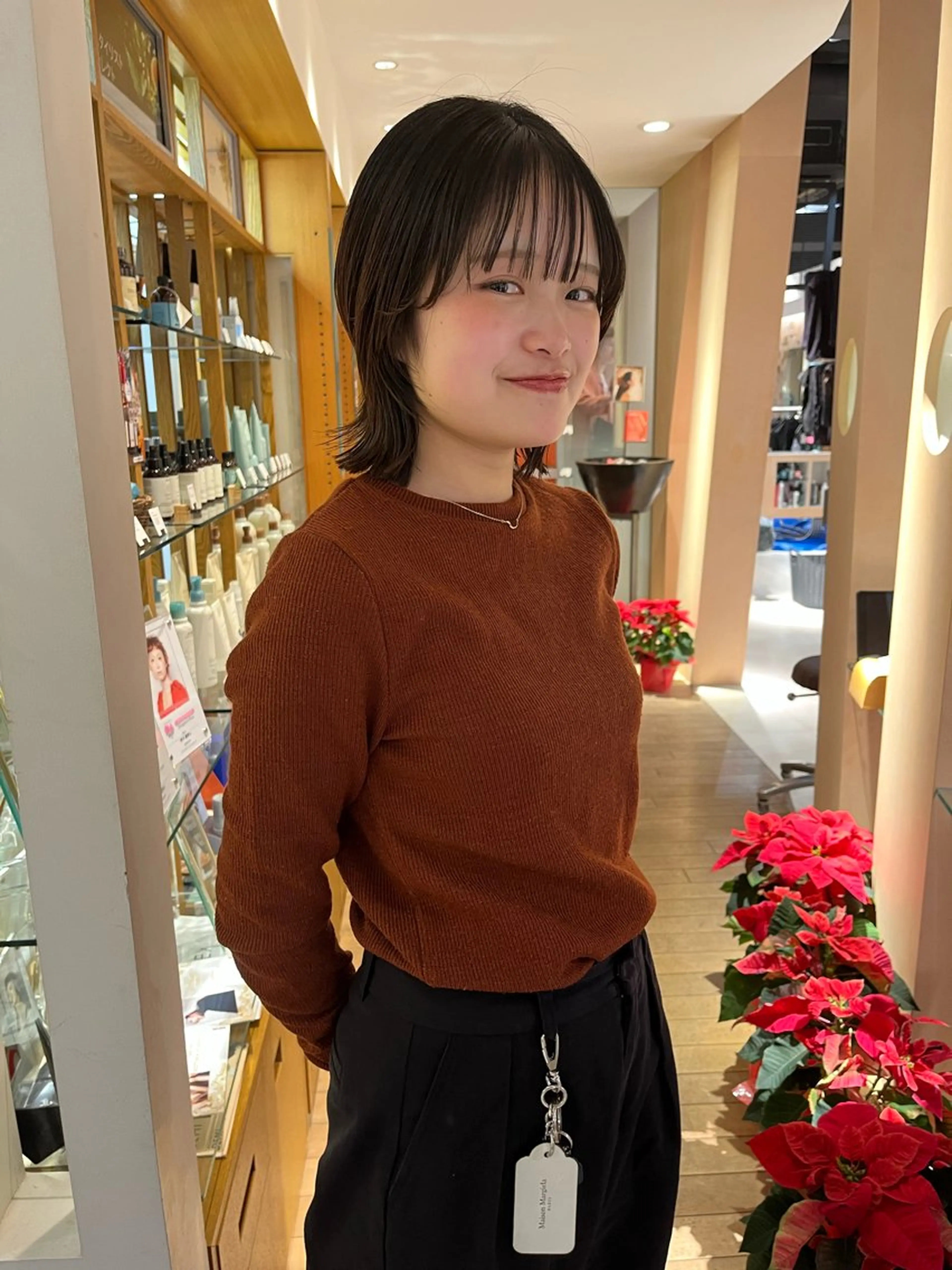 ミディアム ウルフカット 河原林 拓己のヘアスタイル