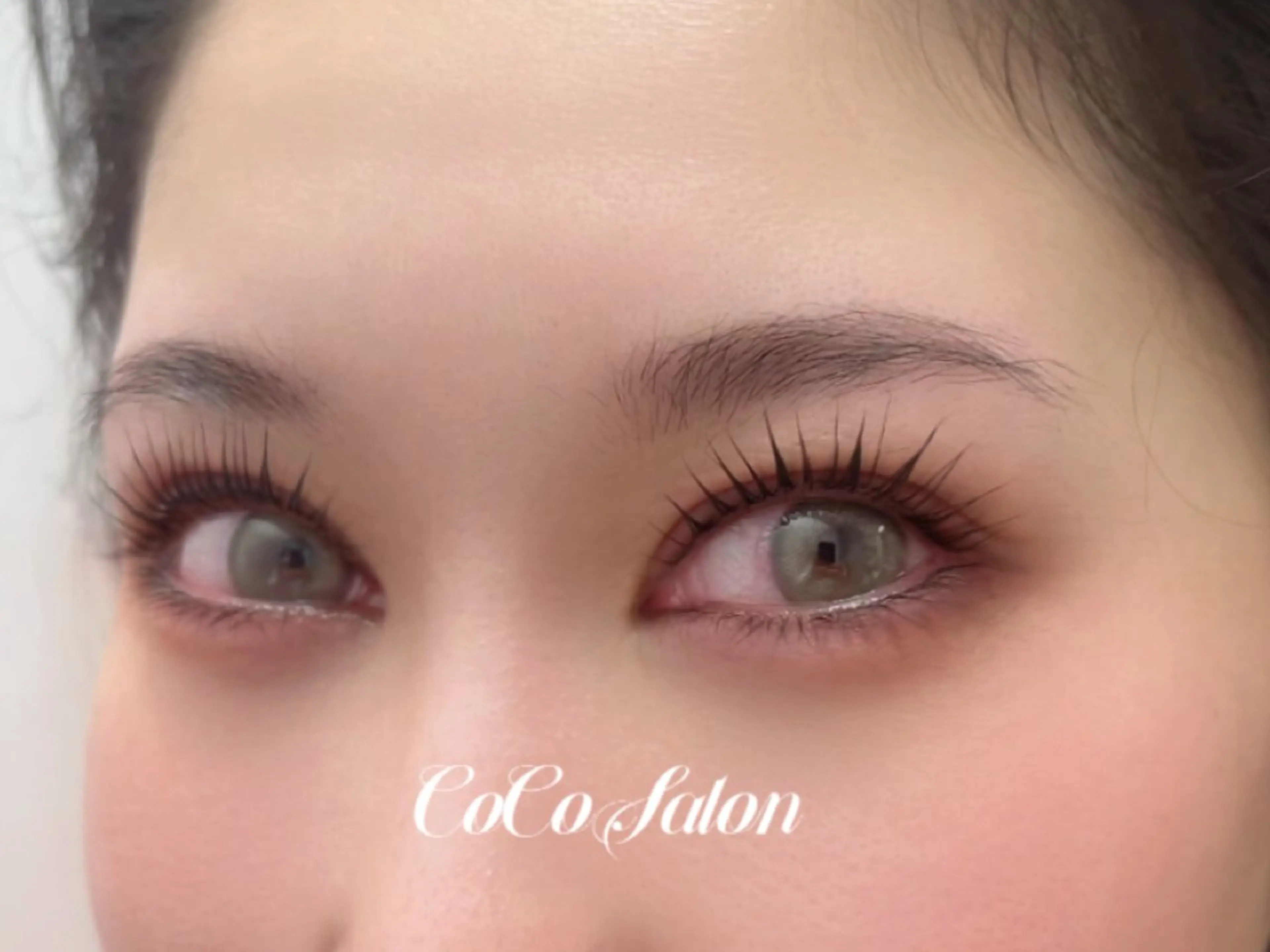 マツエク・マツパ パリジェンヌラッシュリフト 一重×まつ毛パーマ CoCoSalon ネイル/まつ毛予約のネイルデザイン