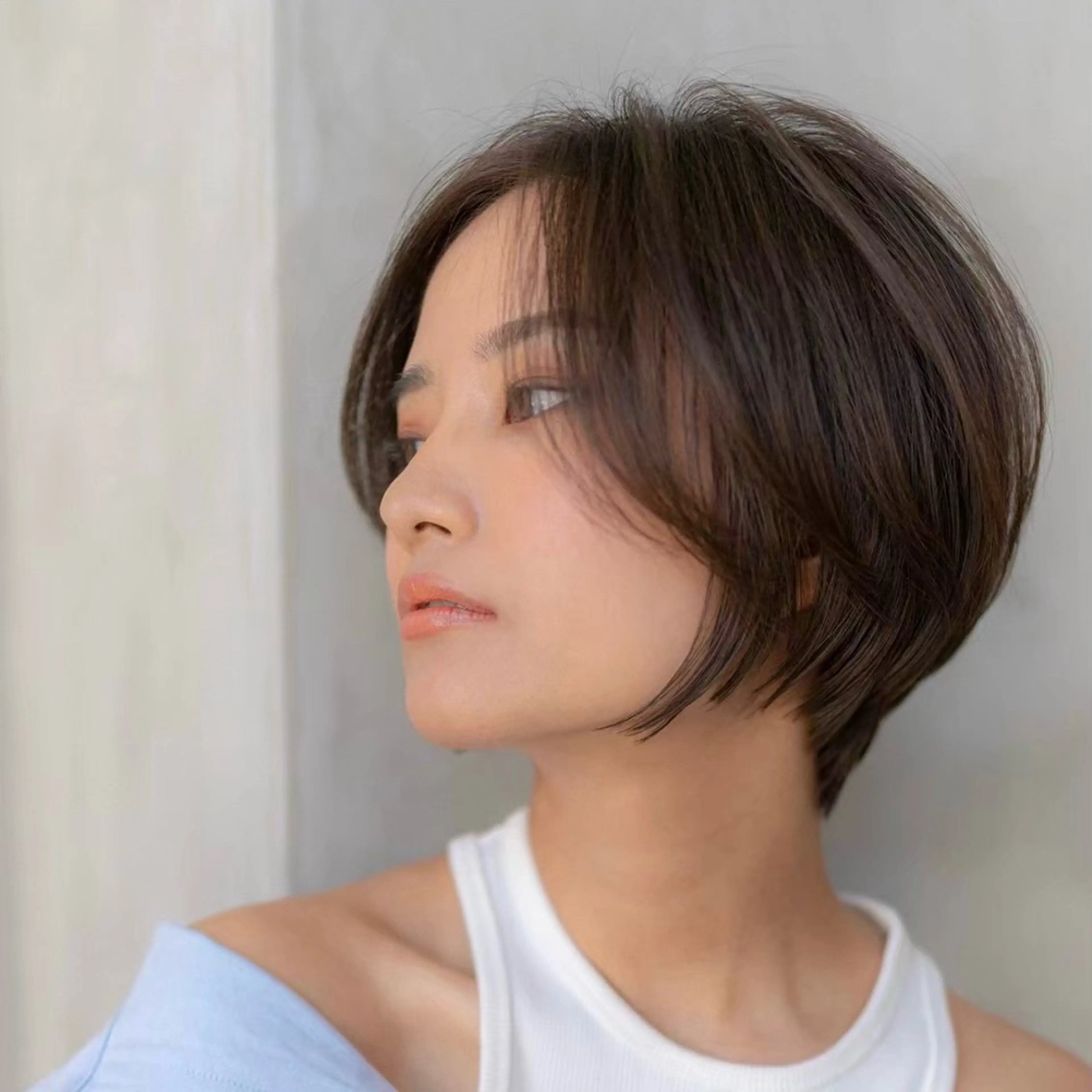 ショート カラー カット ヘアカラー トリートメント 田中航平/渋谷ボブ/ レイヤーボブのヘアスタイル