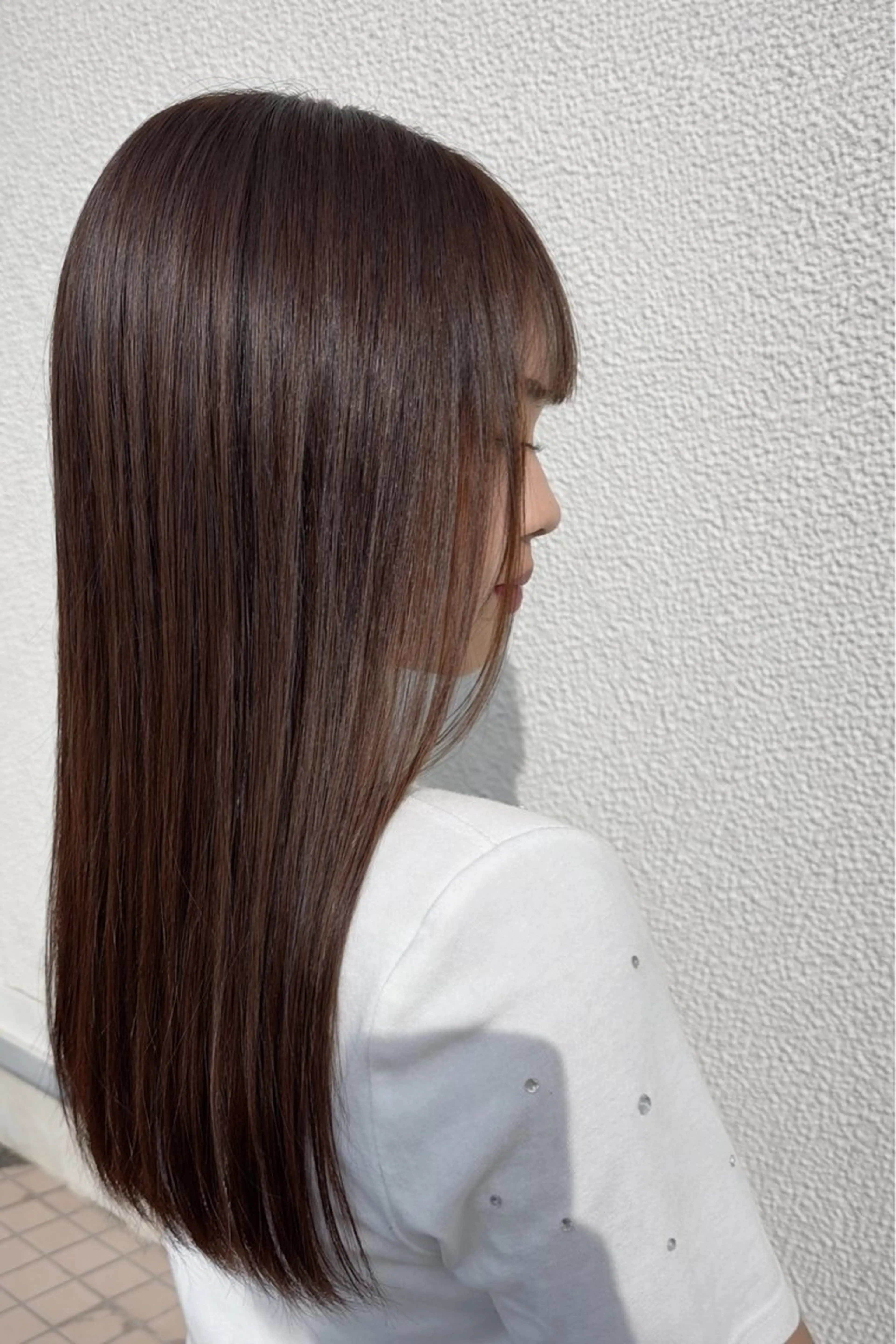 カラー ブラウンカラー 透明感カラー 飛彈 優風のヘアスタイル