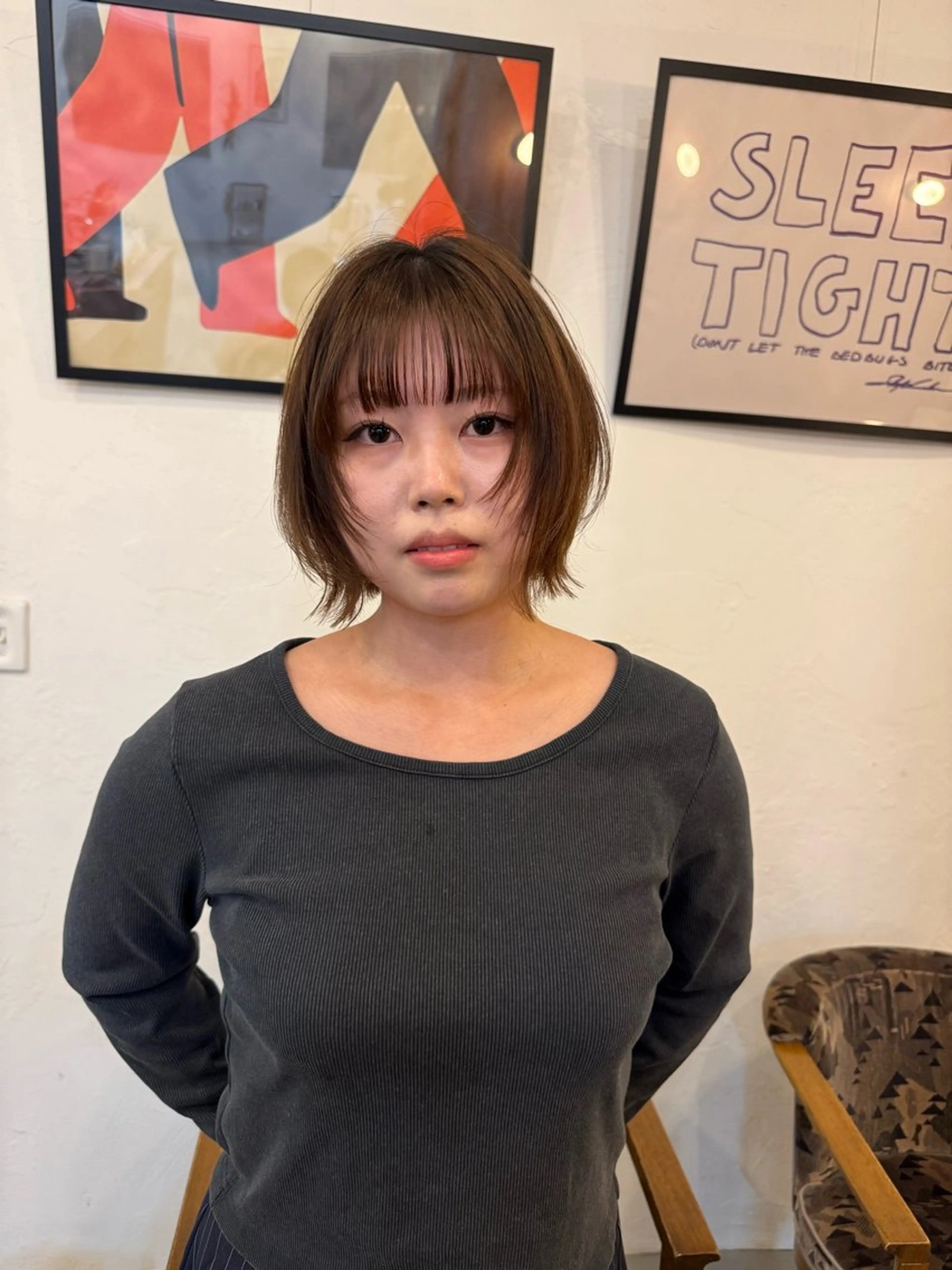 ショート カット ヘアカラー illatos あやののヘアスタイル