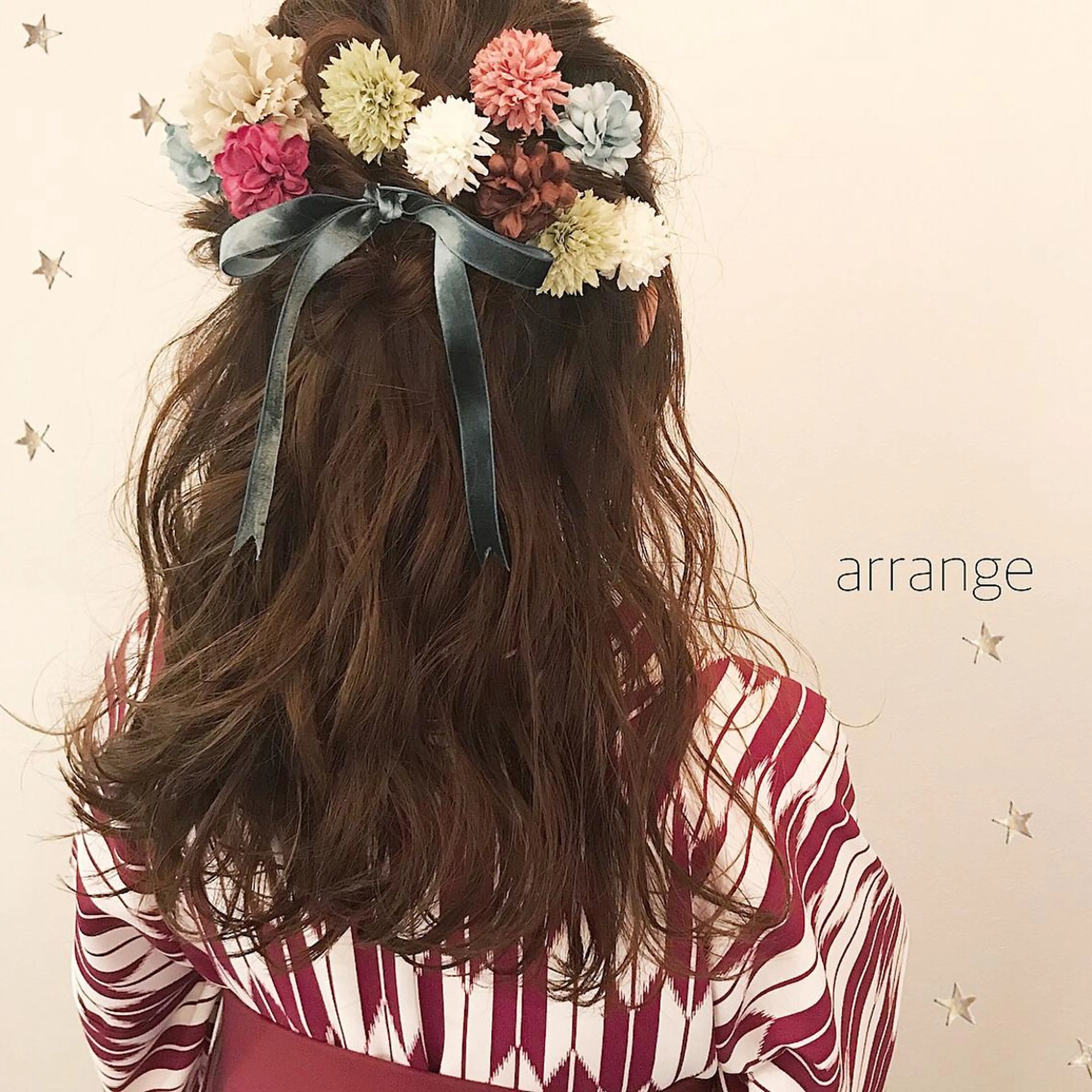 セミロング ヘアアレンジ 市川 千夏のヘアスタイル