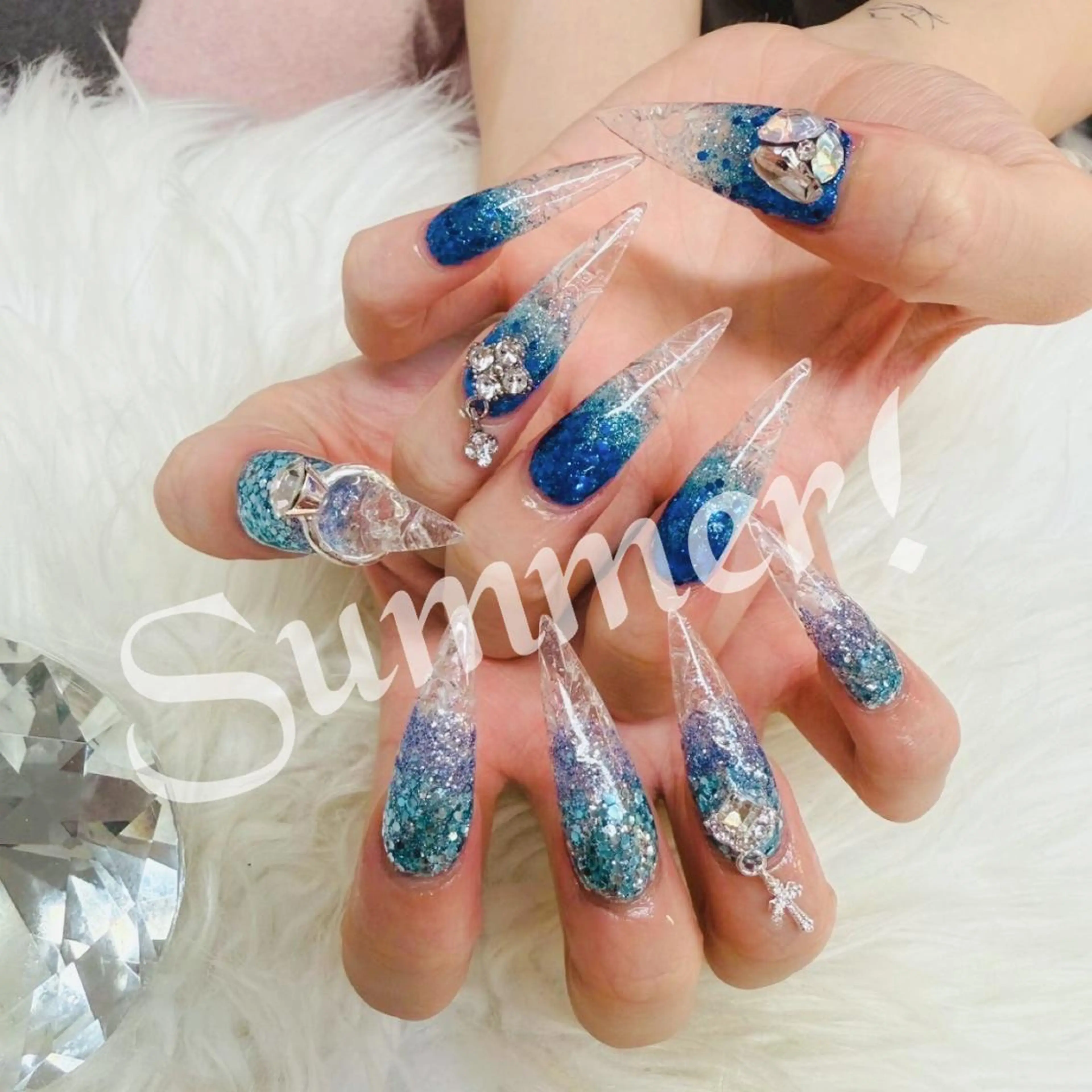 ネイル 長さ出し ロングネイル スカルプネイル ネイルチップ Prima💎 スカルプ💎アートのネイルデザイン