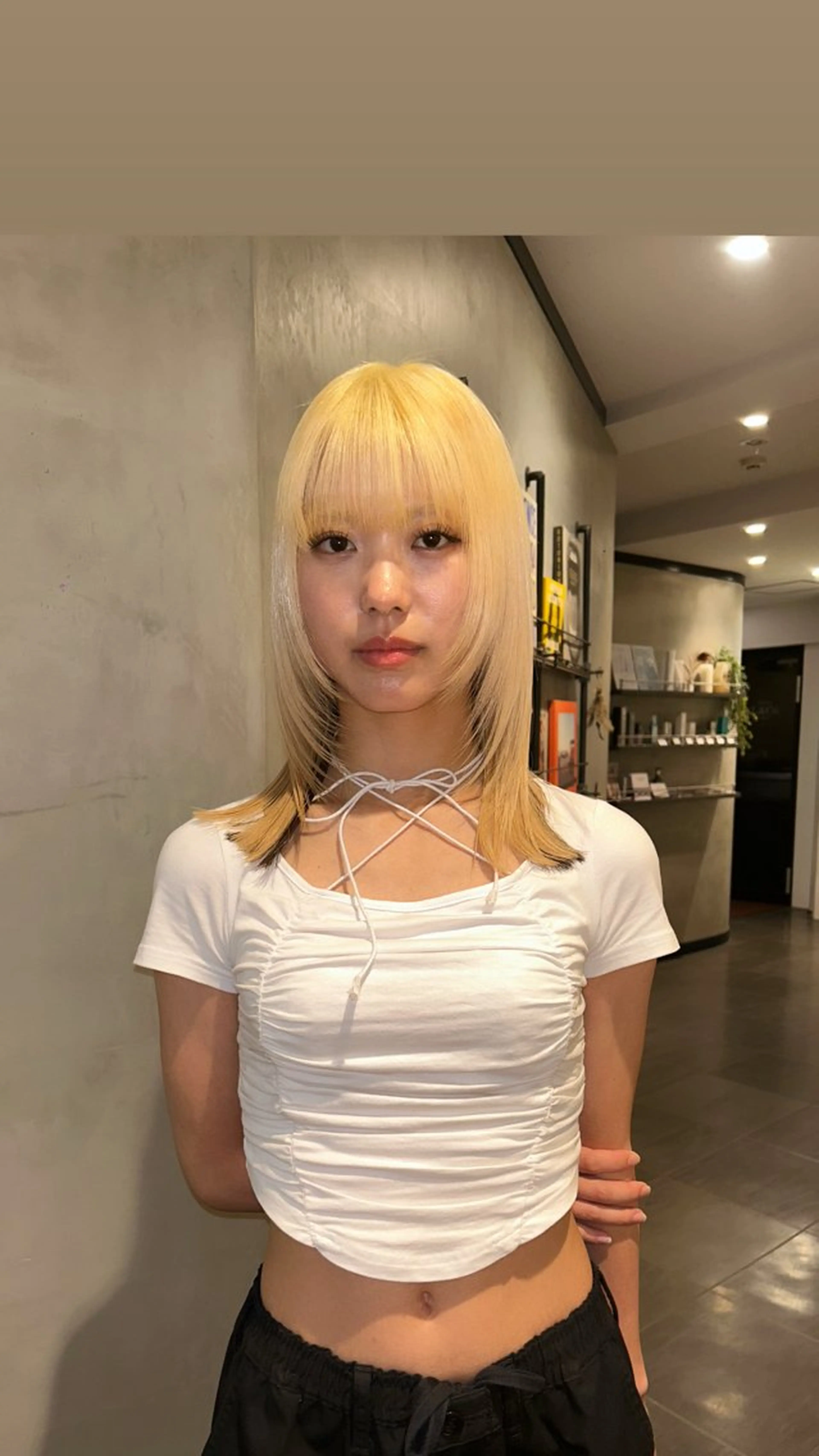 ロング カラー カット ヘアカラー タナカ カナ🫧のヘアスタイル