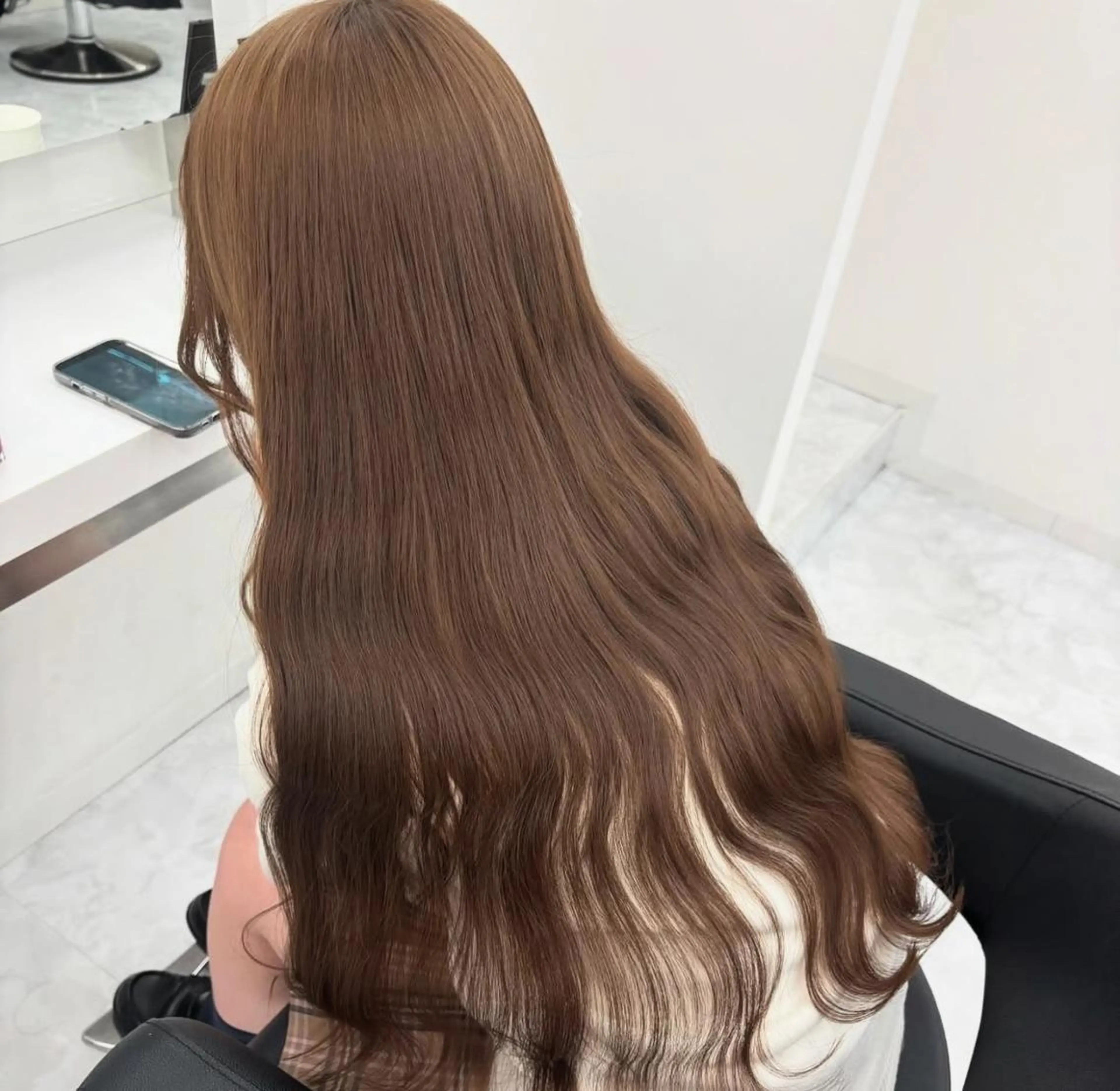 カラー ヘアカラー トリートメント ヘッドスパ ヘアセット ♡ナチュラルガーリー ♡ベージュ♡RINAのヘアスタイル