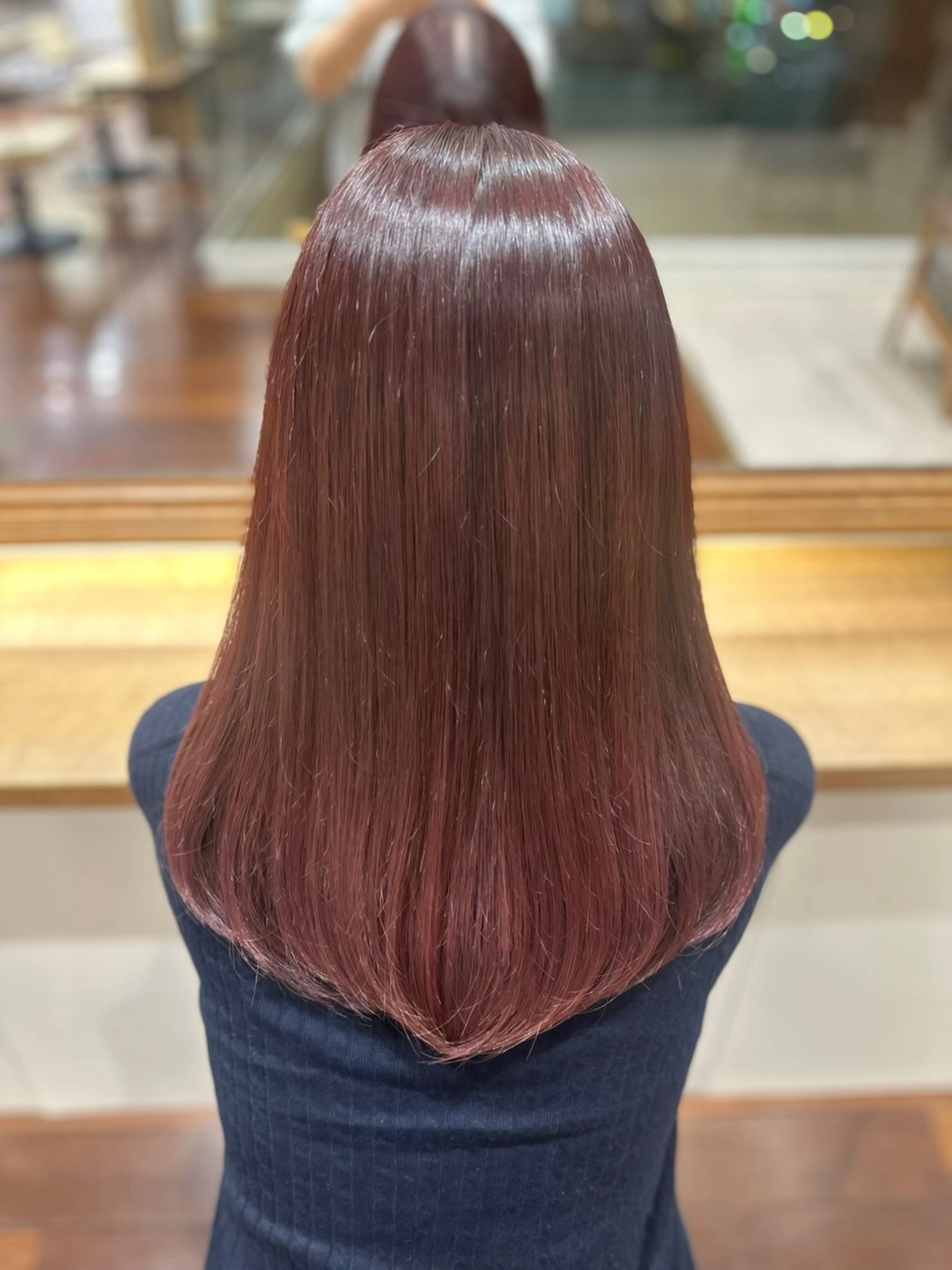 ミディアム カラー レッドカラー ヘアカラー 🩷仙台/ワンカラー /えれな🩷のヘアスタイル