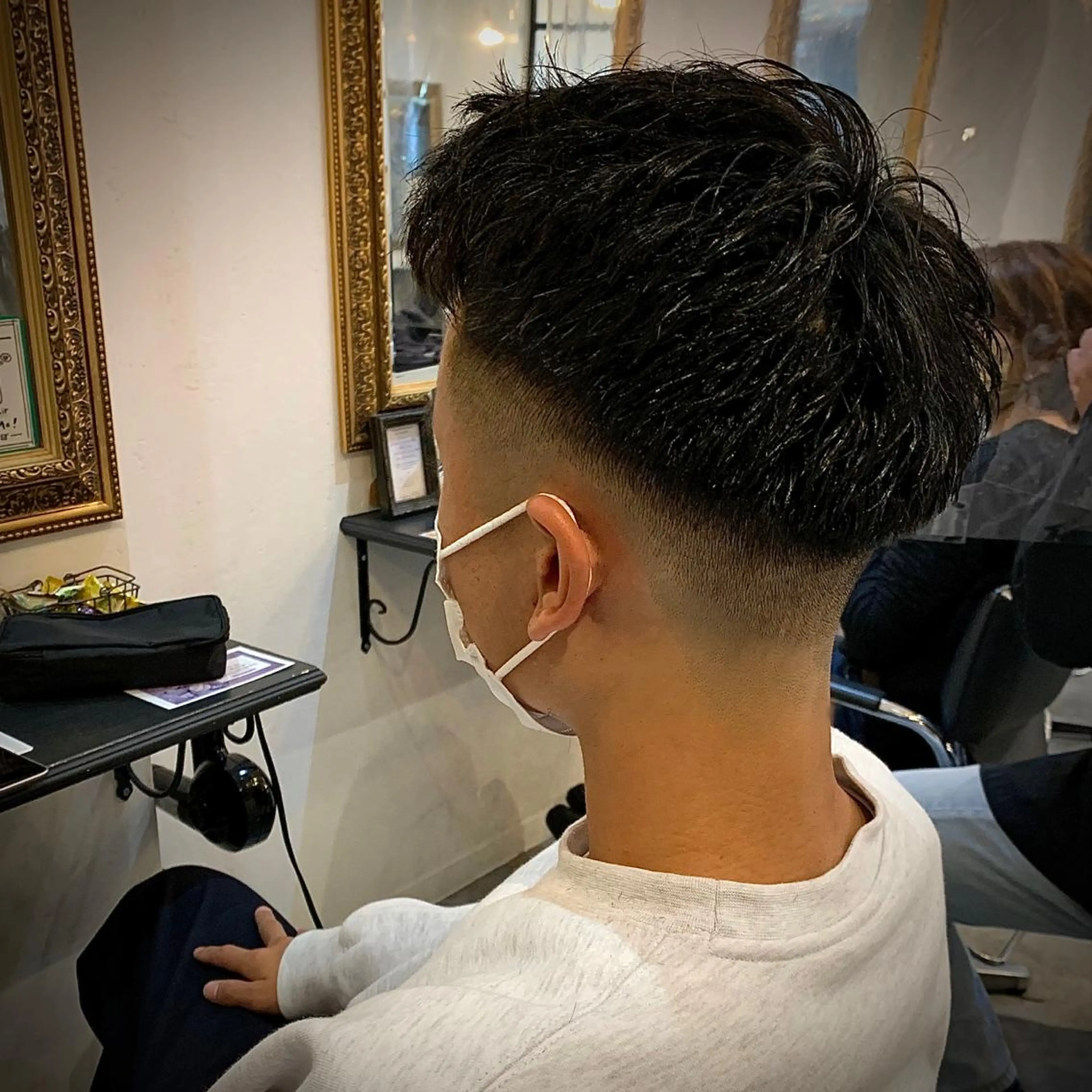 ショート メンズ フェードカット スキンフェード メンズ特化/パーマ/ メッシュ/竜成のヘアスタイル