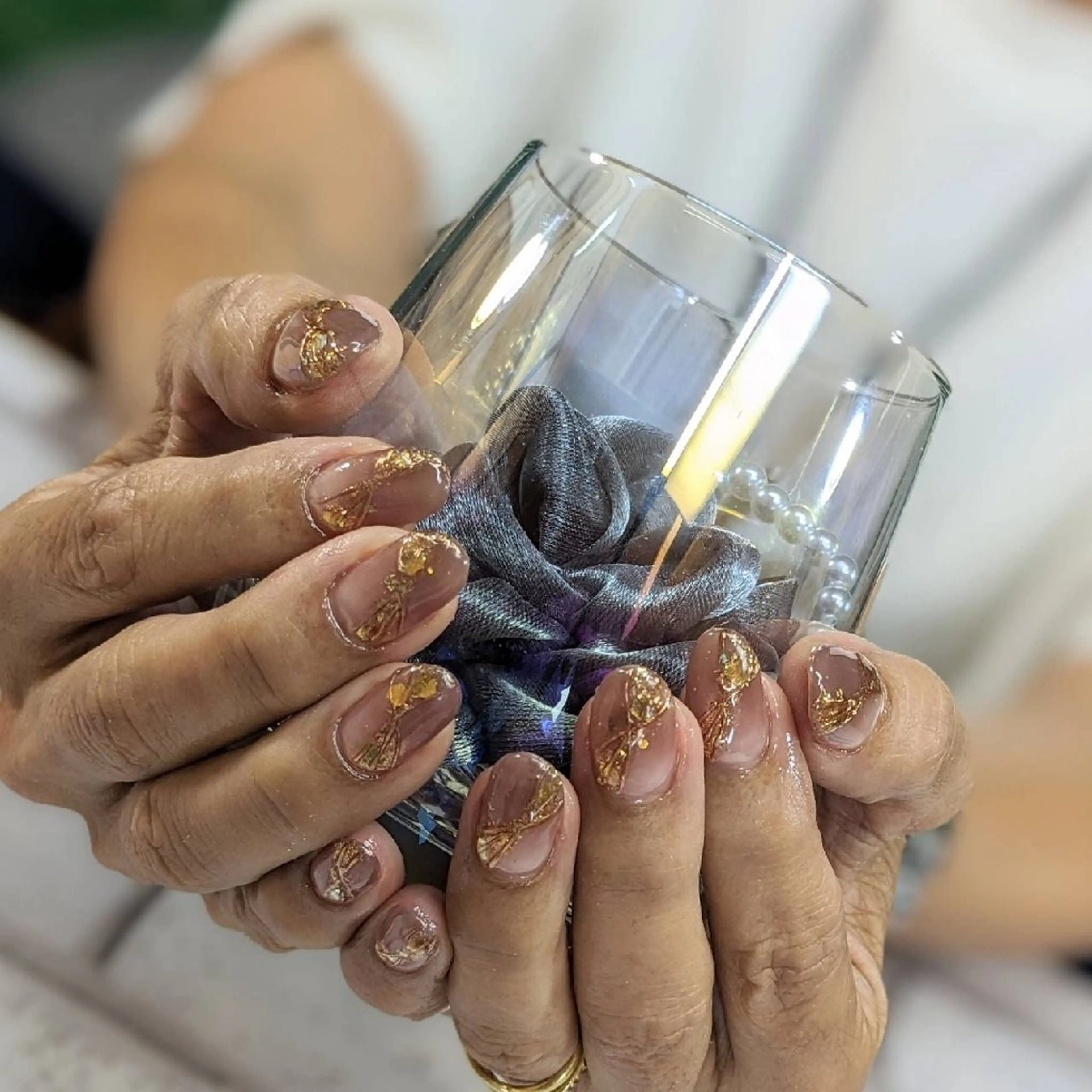 ネイル ミラーネイル ハンドネイル ネイルサロンベルティ .keikoのネイルデザイン