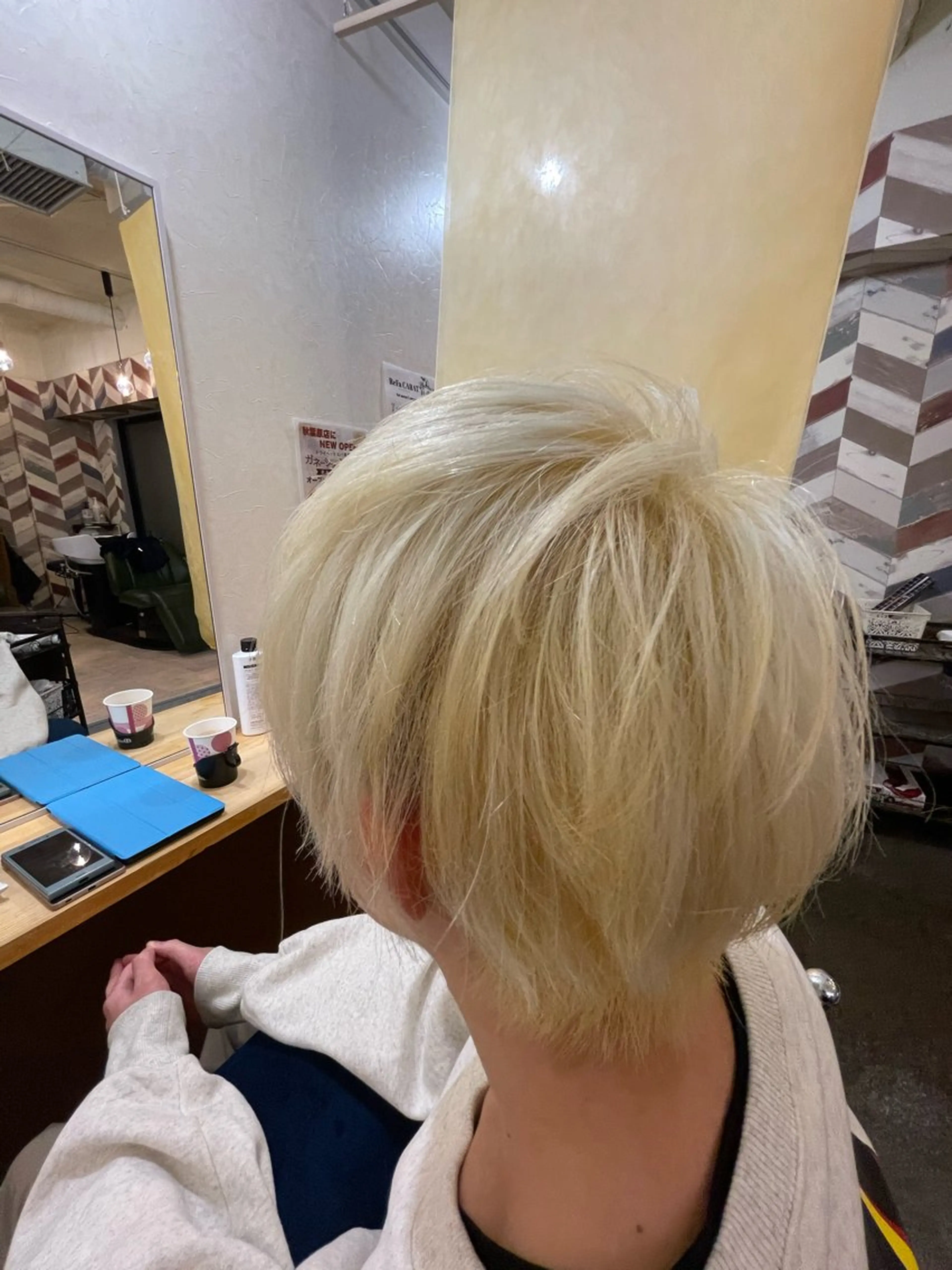 ショート カラー メンズ カット パーマ メンズパーマ特化🏆 宮崎健人✨️のヘアスタイル