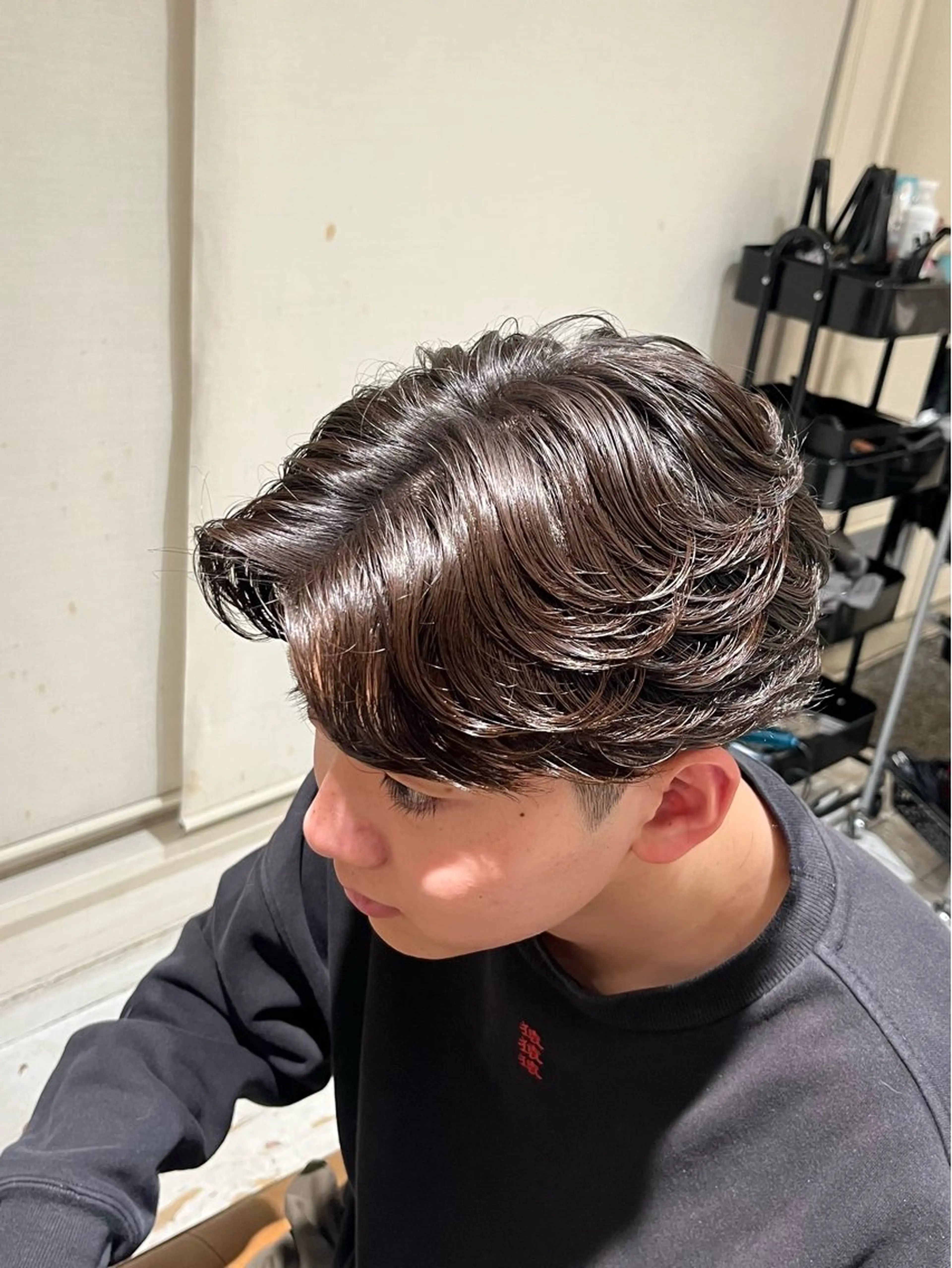 【営業後限定】メンズカット＋デザインパーマ(相談メニュー)の写真