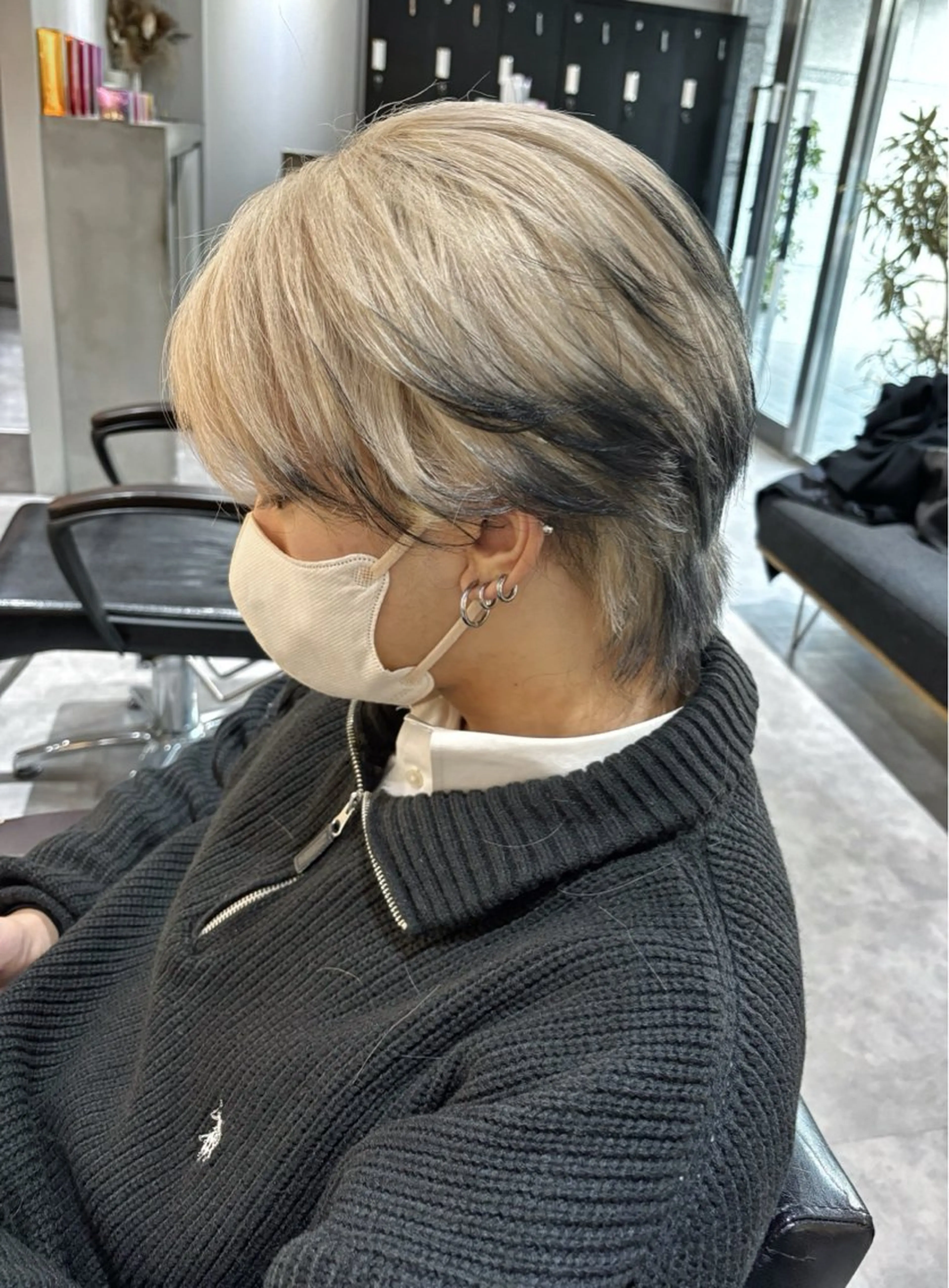 メンズ カット ヘアカラー ハイトーン/アレンジ 🎀アオイ🎀のヘアスタイル