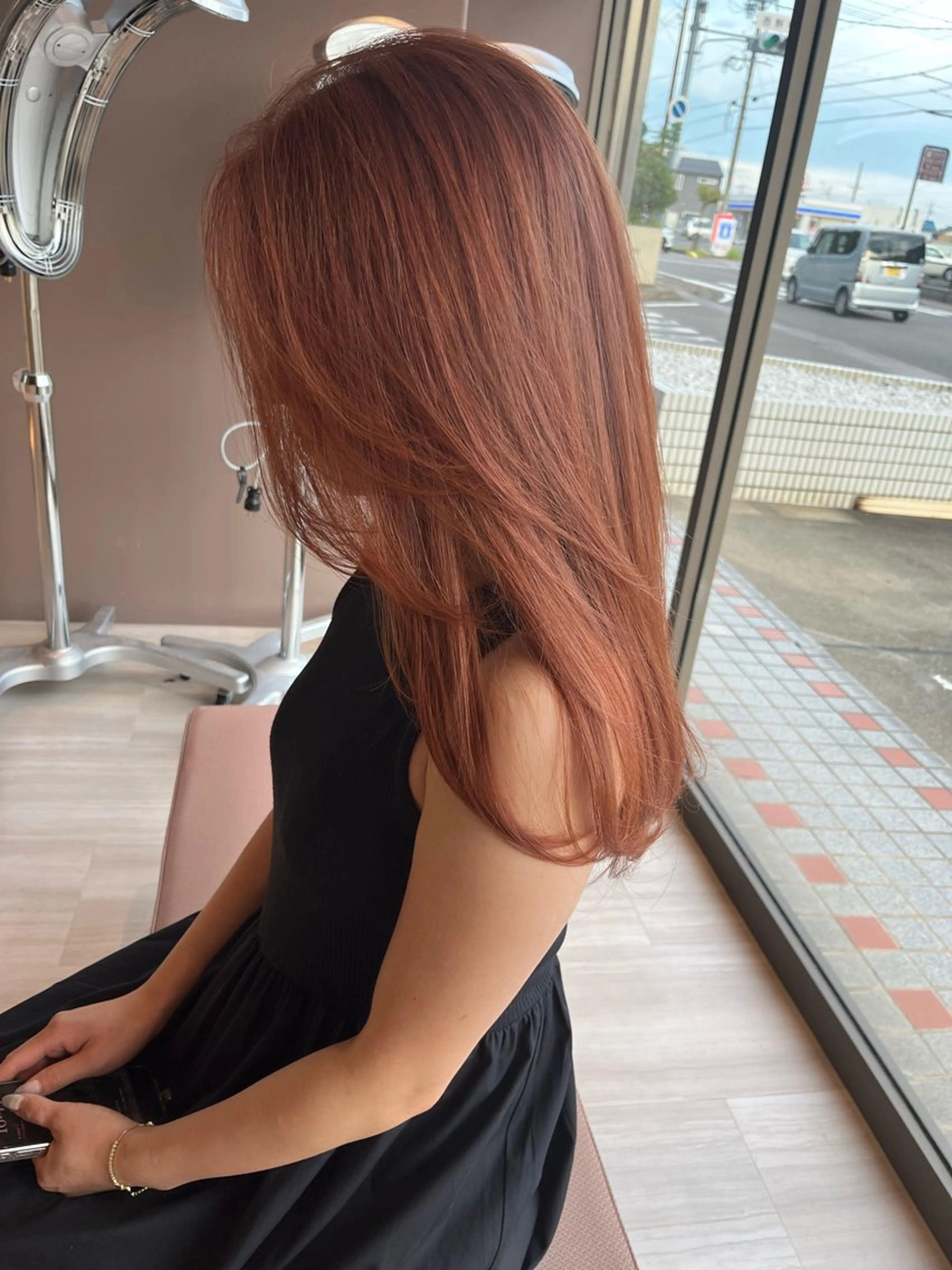 ロング カラー カット ヘアカラー トリートメント Lien.テラダ 各務原スタイリストのヘアスタイル