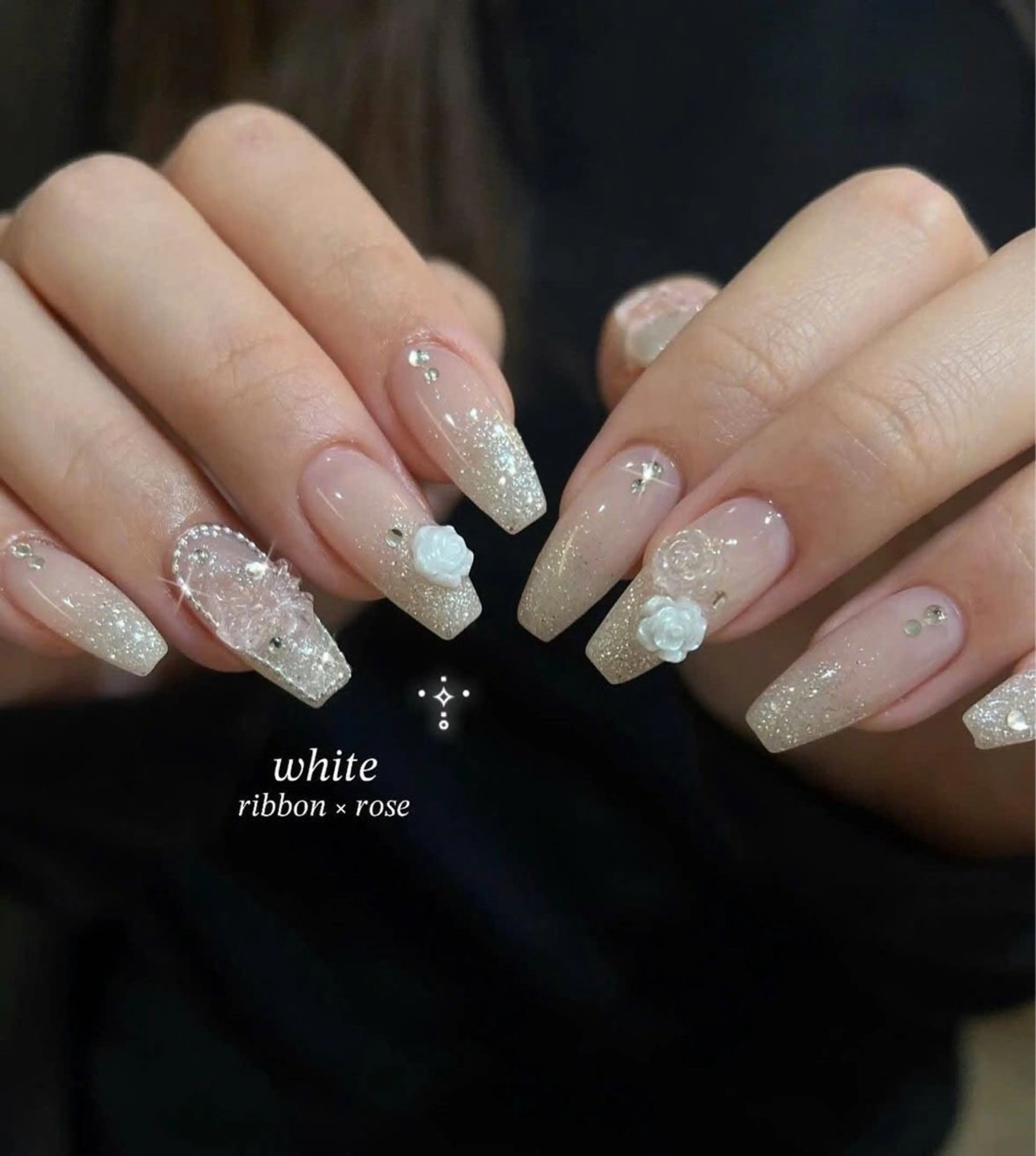 ネイル グラデーション ラメ(グリッター) マグネットネイル ミラーネイル ニュアンスネイル ハンドネイル Lumi de nailsのネイルデザイン