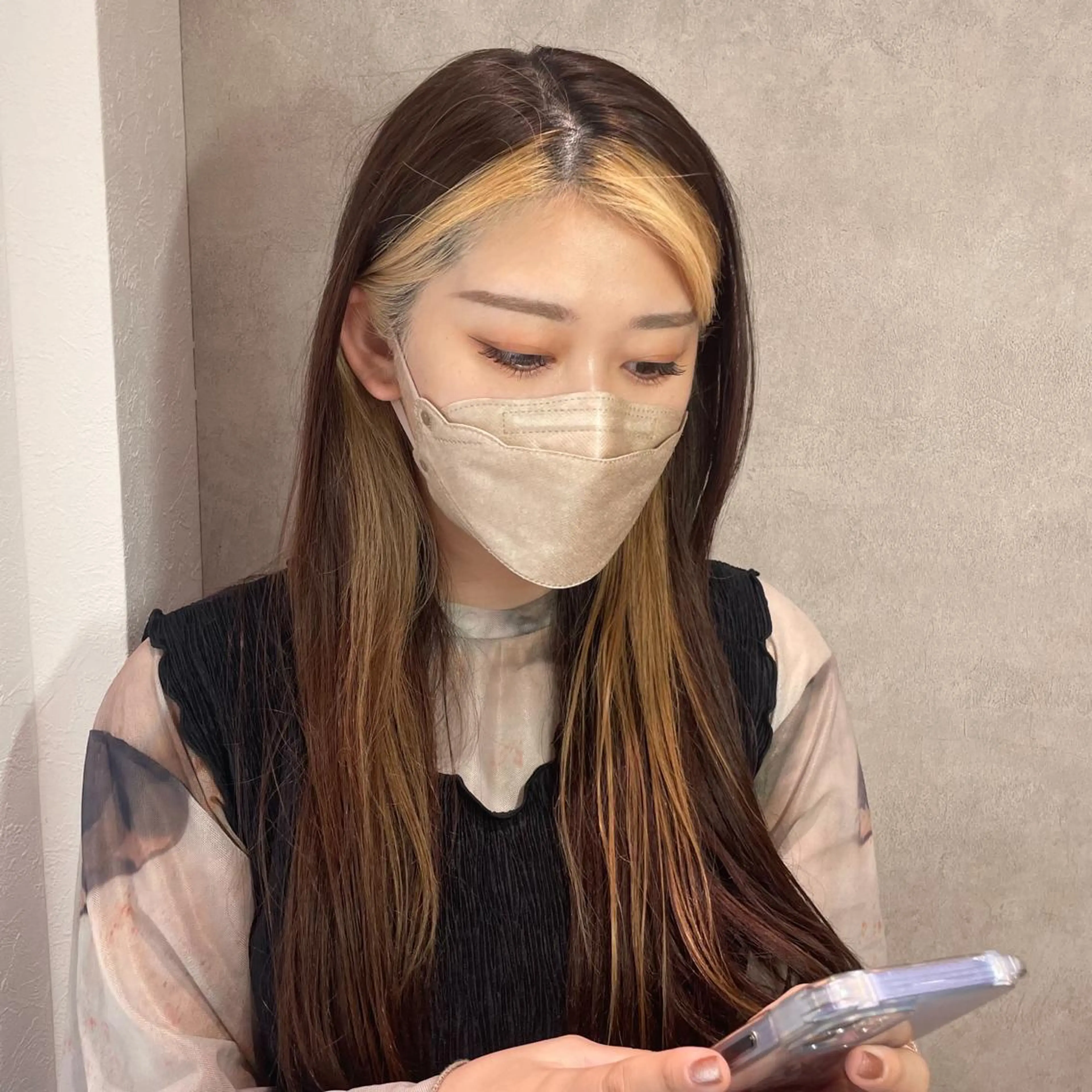 マツエク・マツパ 透明感カラー/ KARENのヘアスタイル