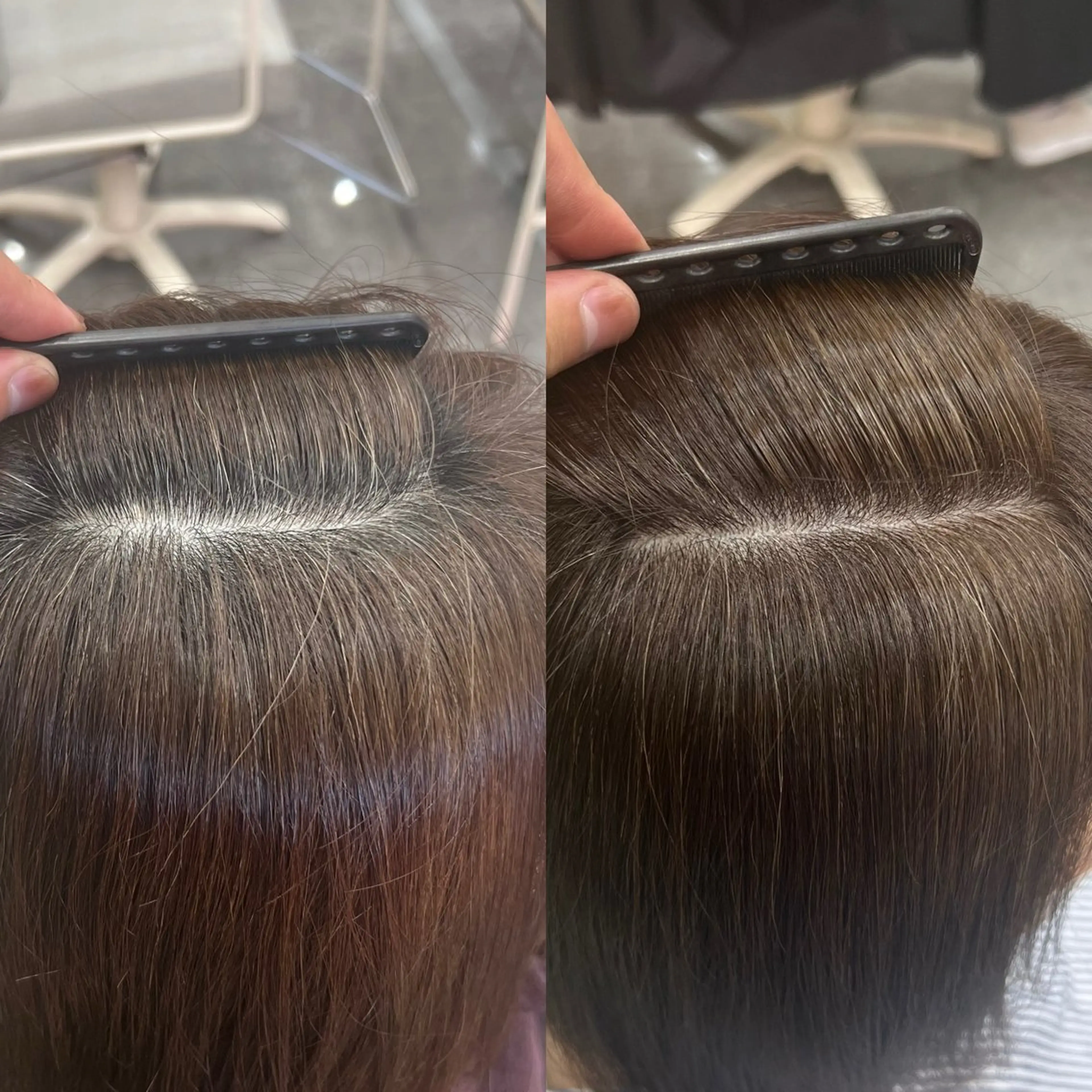 カラー 透明感カラー ヘアカラー 太白区/白髪ぼかし ハイライト/千葉達人のヘアスタイル