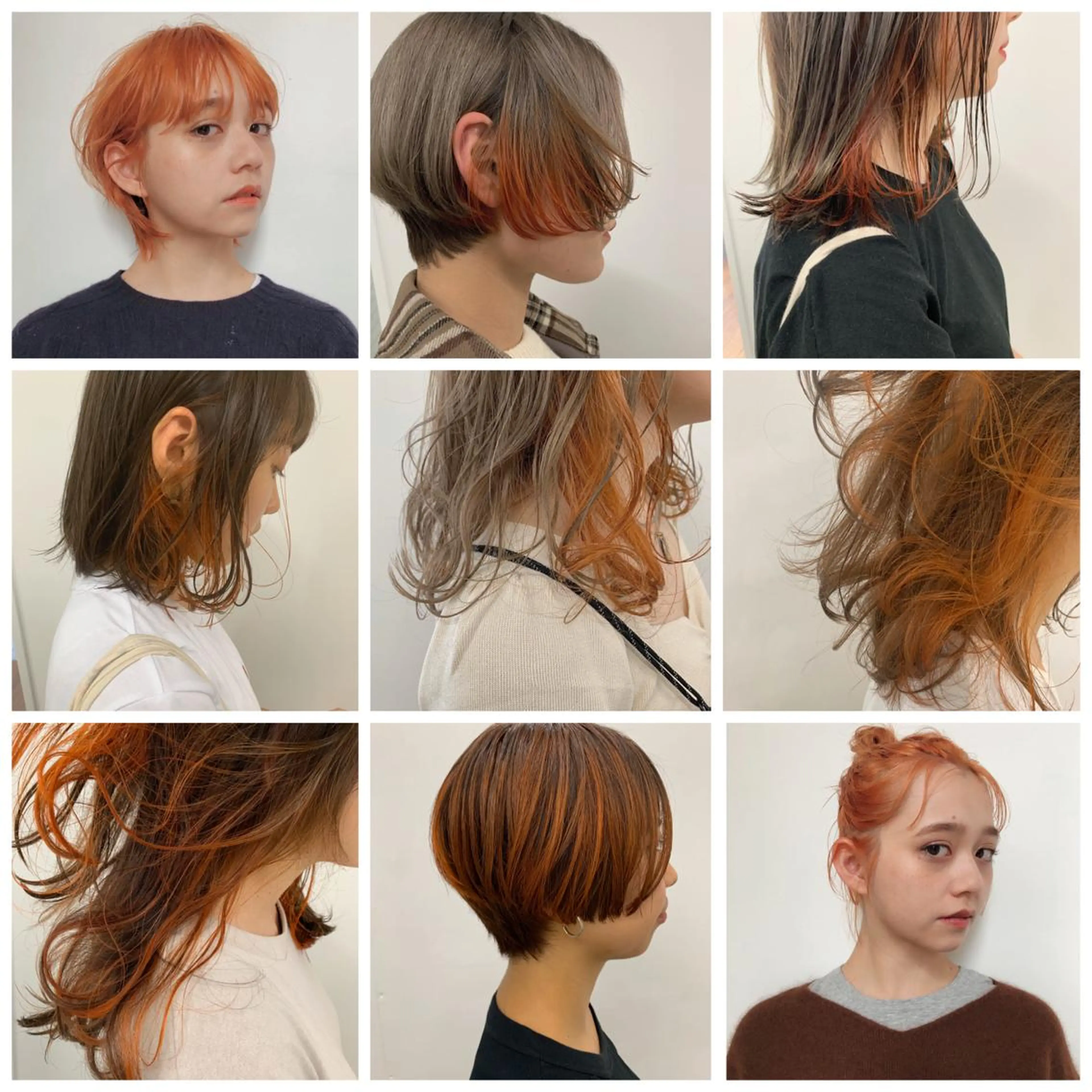 カラー バレイヤージュ 黒髪 ブリーチ ダブルカラー ハイライトカラー カット ヘアカラー kii🧺福岡美容室 パーマ/ウルフのヘアスタイル