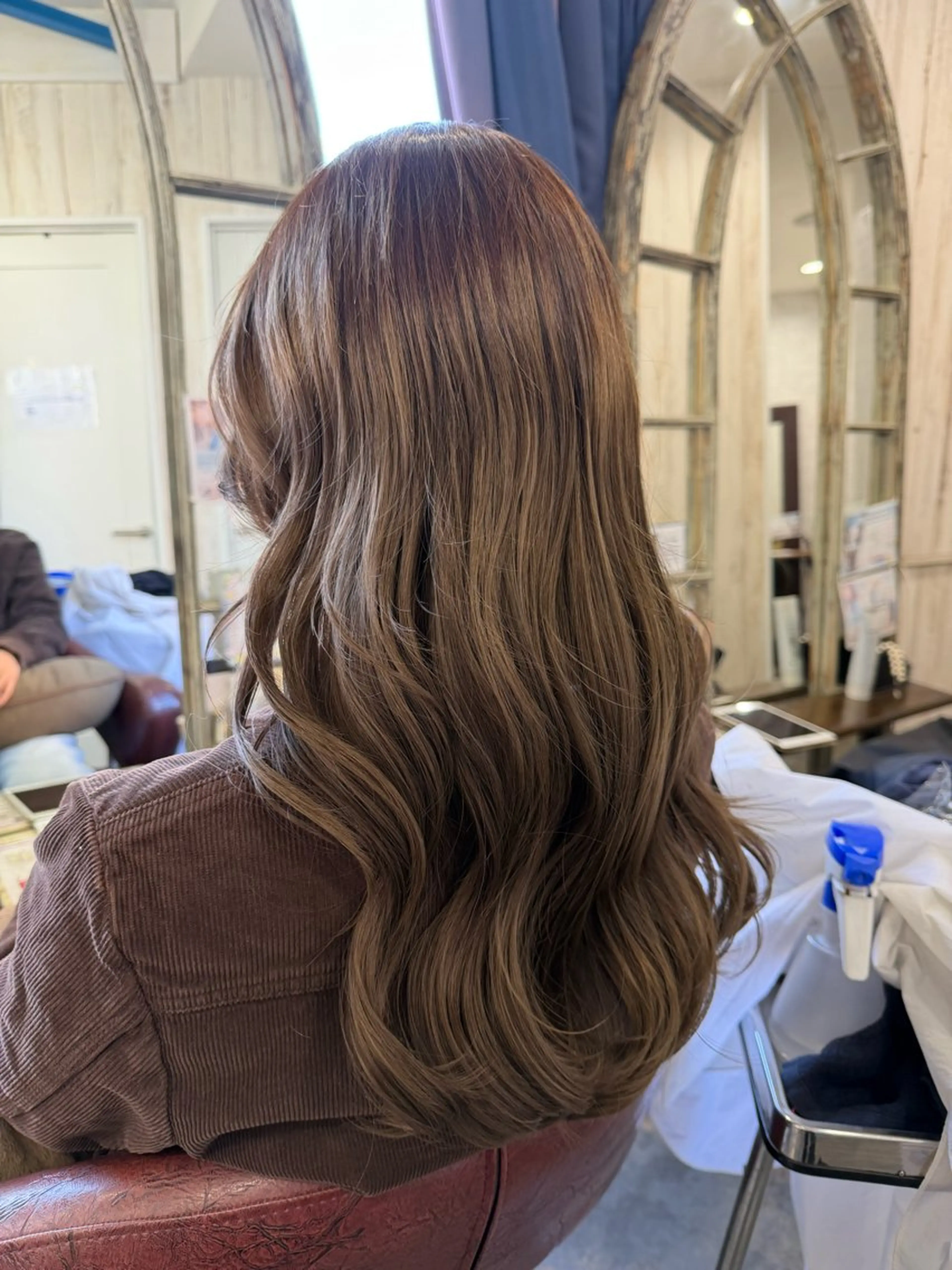 セミロング カット ヘアカラー 韓国風くびれヘア/ 小顔レイヤー🧿小林のヘアスタイル