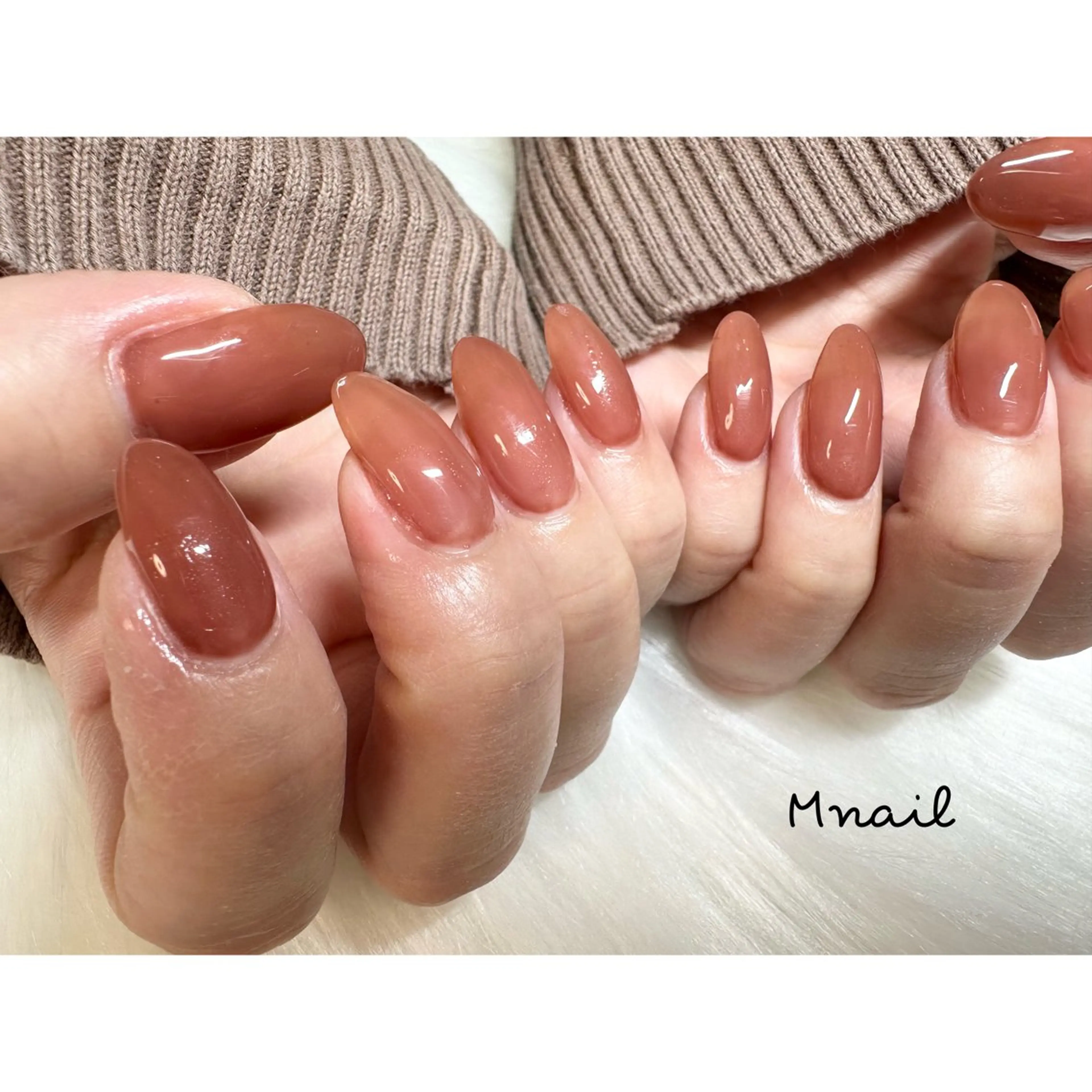 ネイル ワンカラーネイル ハンドネイル ハンドケア Mnail ちひろのネイルデザイン