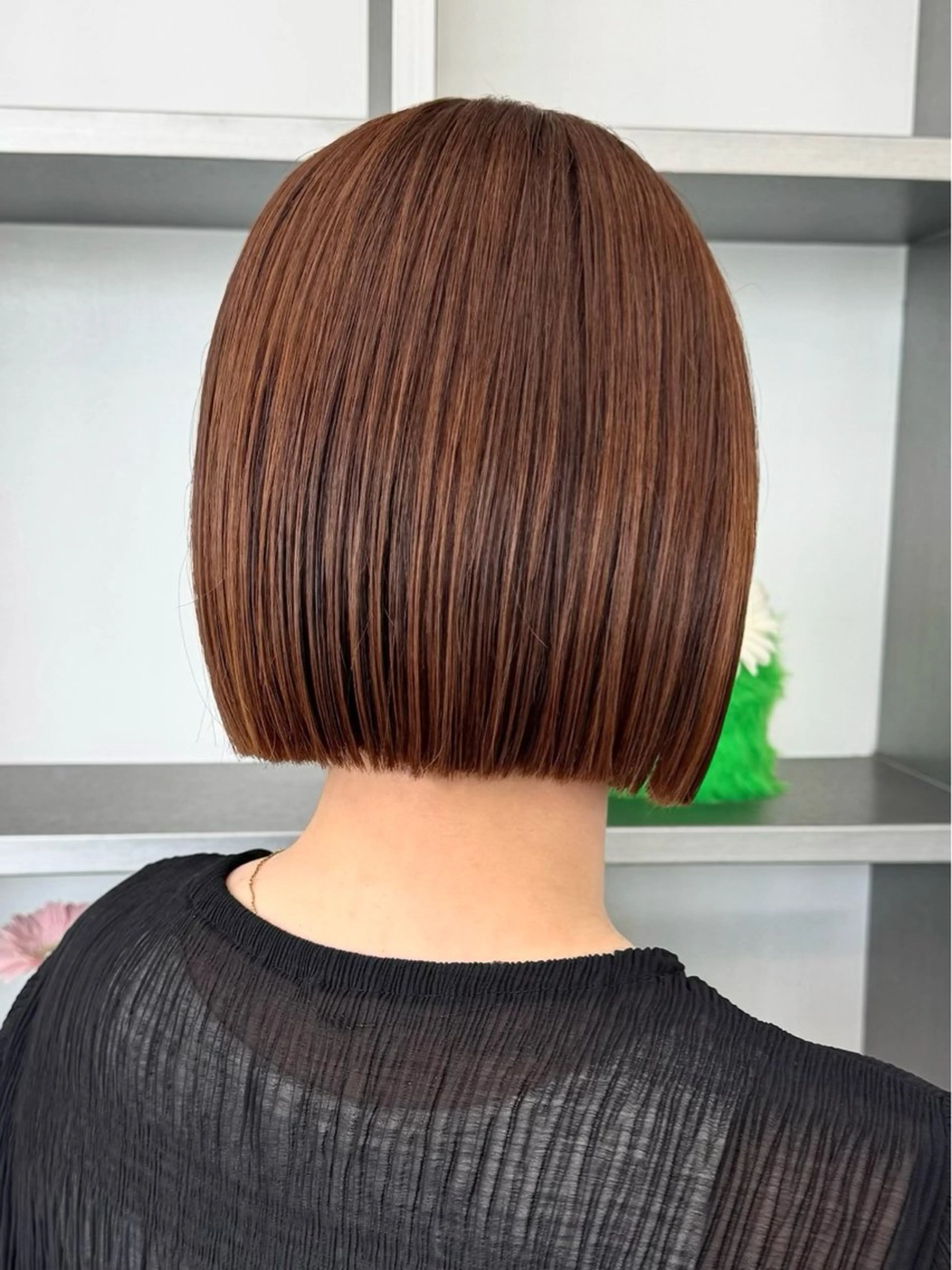 ショート カラー ヘアアレンジ カット ヘアカラー トリートメント ヘッドスパ ヘアセット 顔周りカット×透明感 カラー💫AINAのヘアスタイル