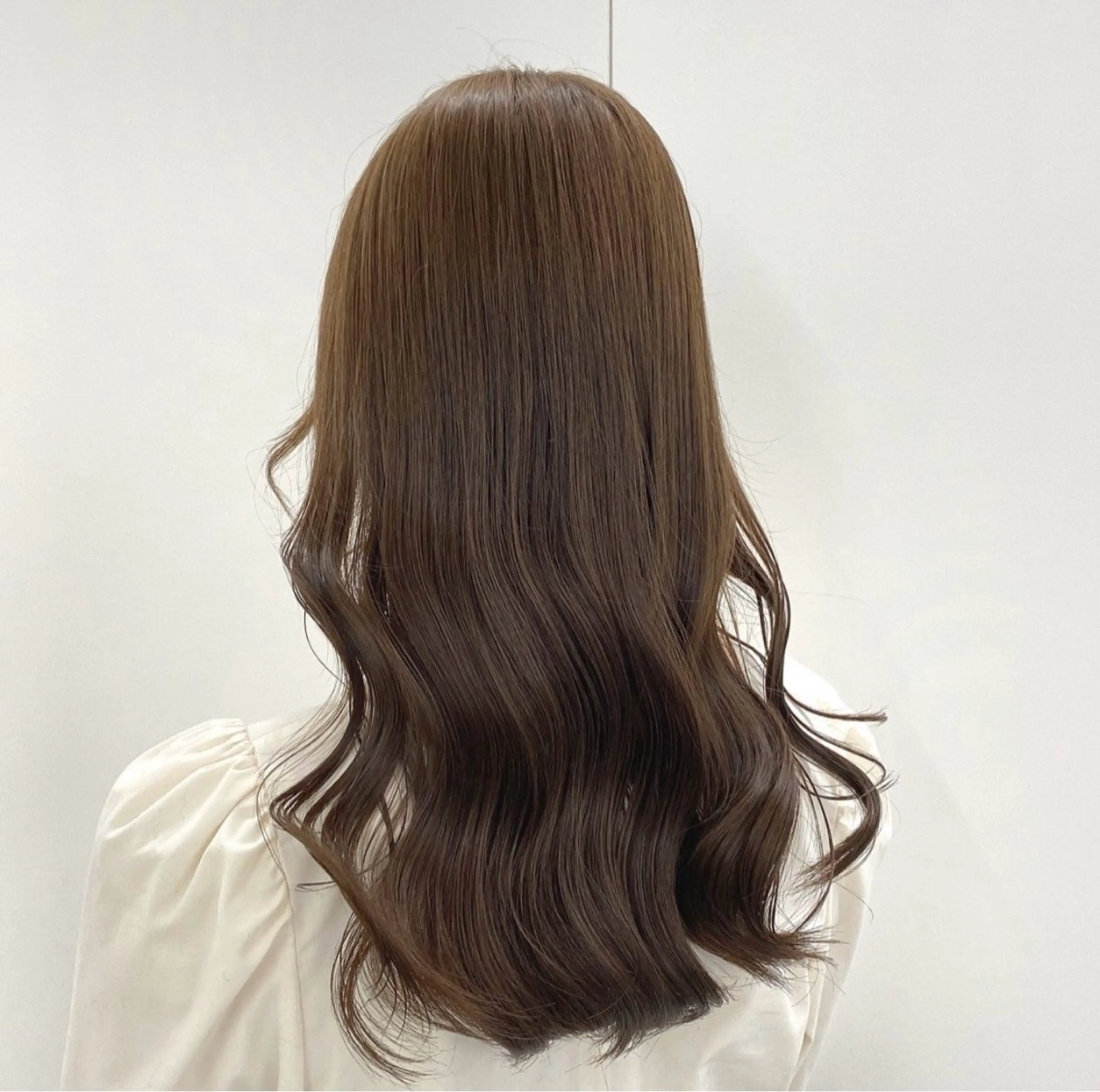 カラー ブリーチなし 透明感カラーのヘアスタイル