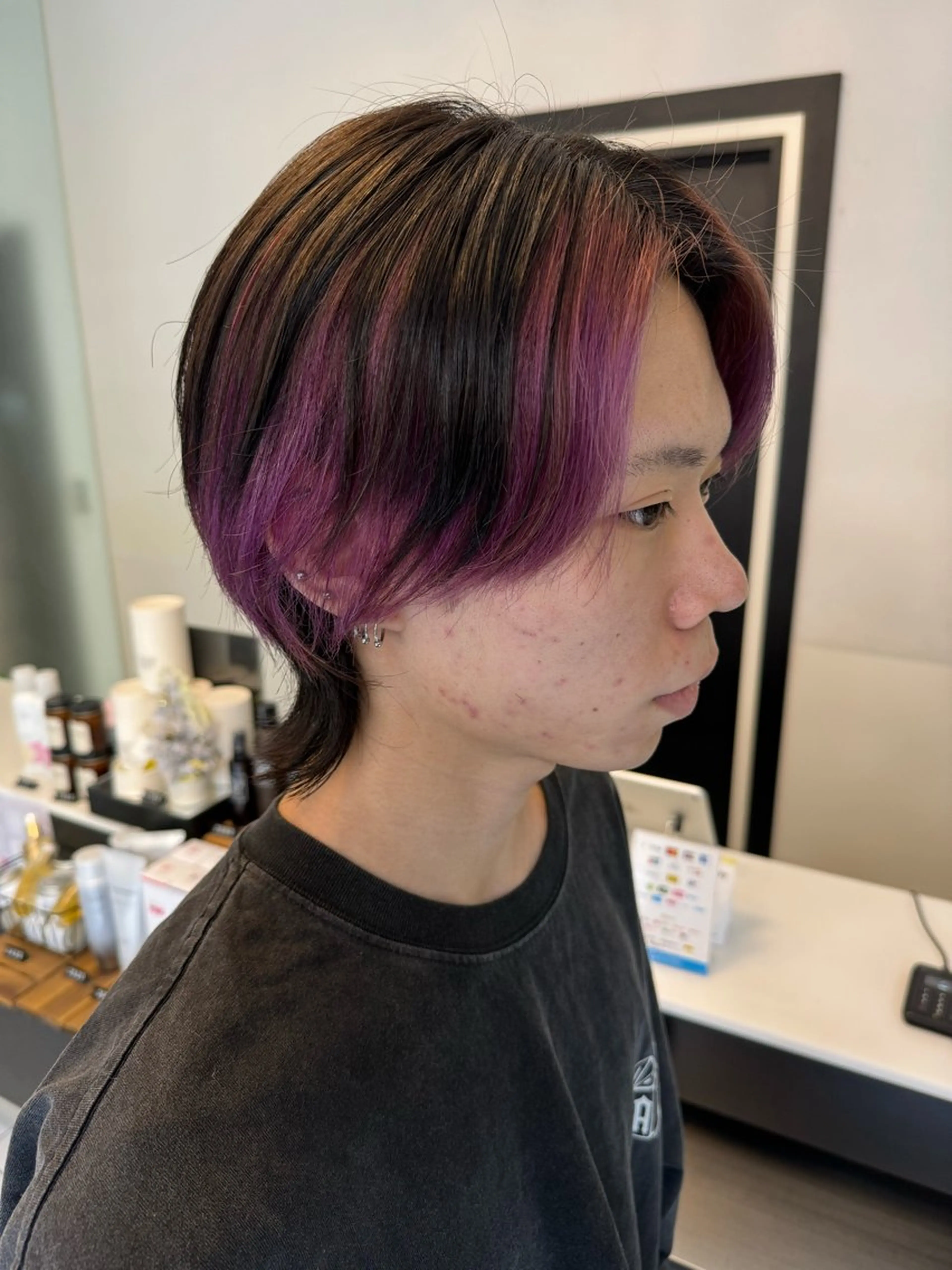 ミディアム メンズ CHIC 蘭のヘアスタイル