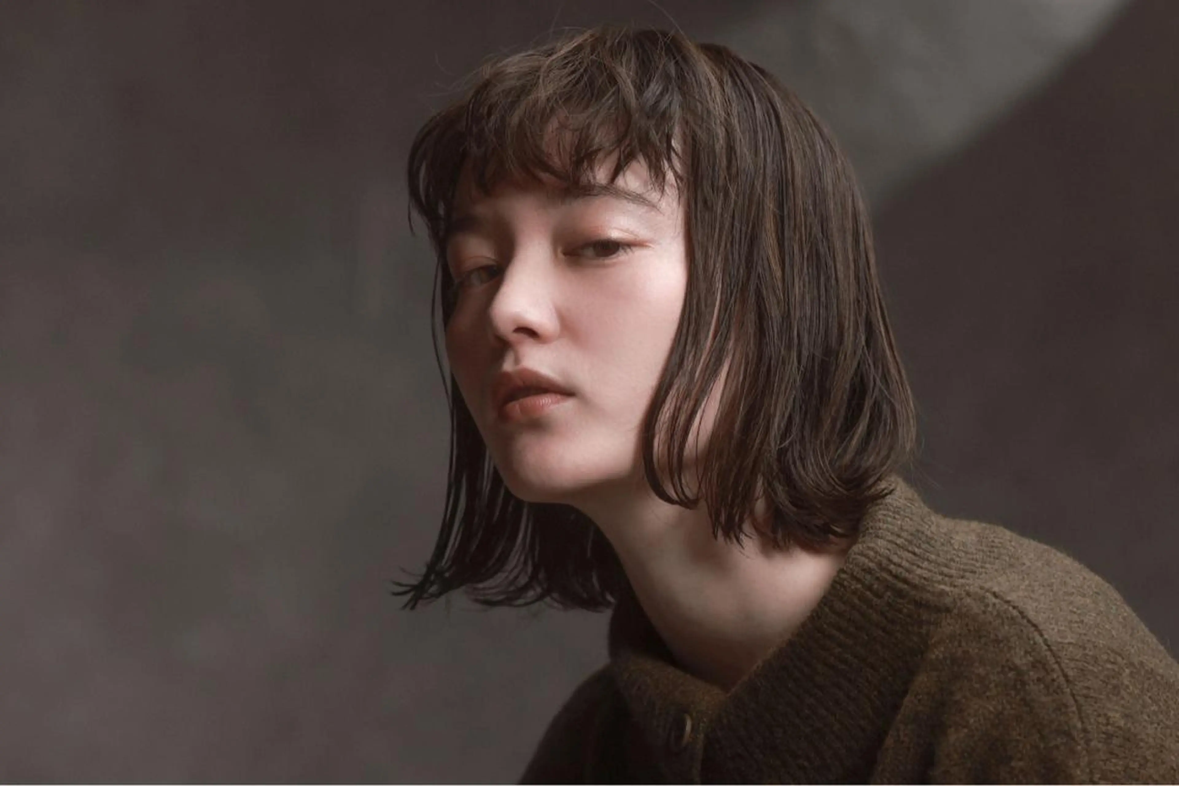 ミディアム カラー カット 縮毛矯正 トリートメント update HATTORIのヘアスタイル