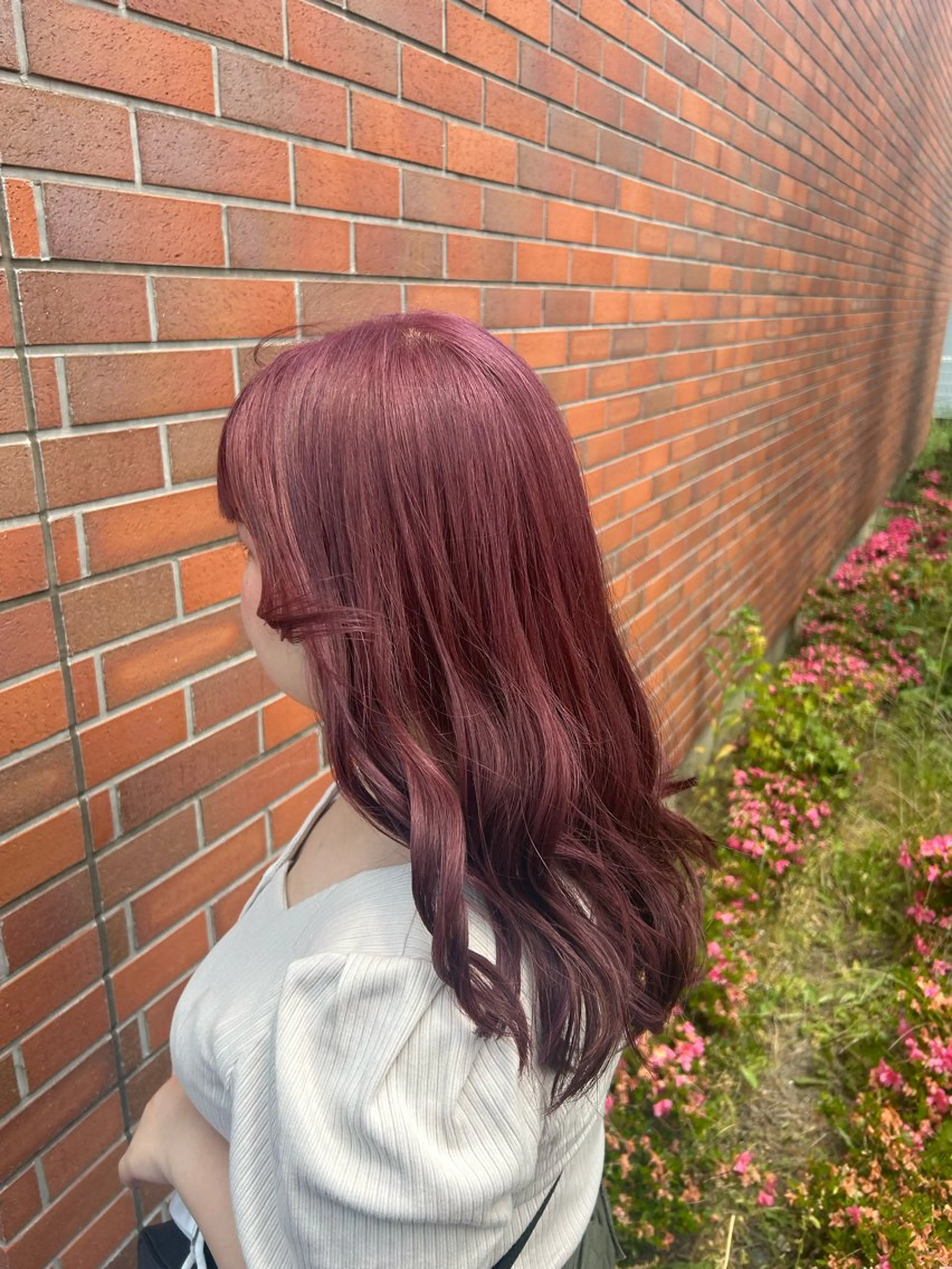 セミロング ヘアカラー トリートメント SUGAR/ソウ みたけのヘアスタイル