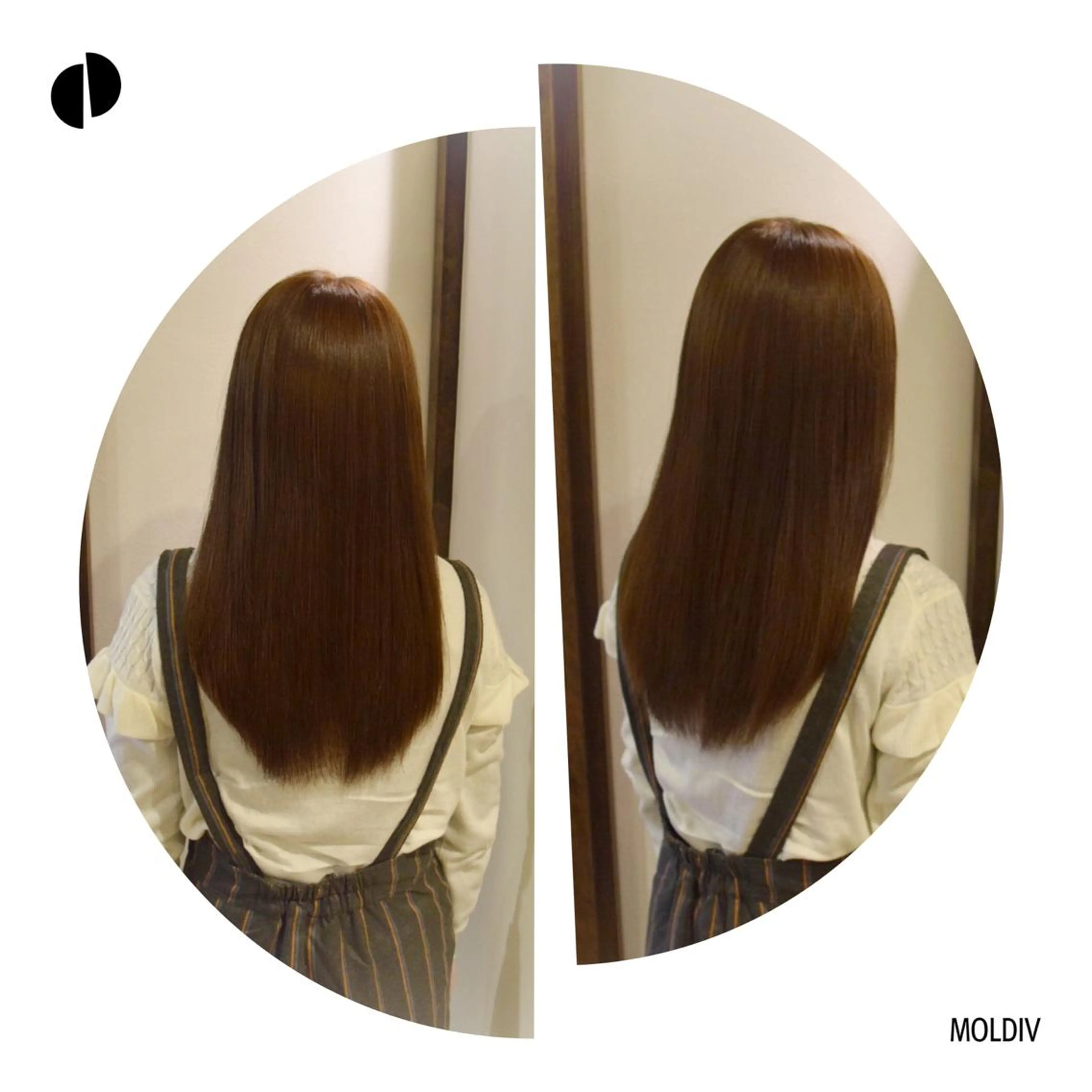 セミロング カラー ブラウンカラー ヘアカラー トリートメント ✨縮毛矯正✨髪質改善 ナカシマ ユミのヘアスタイル