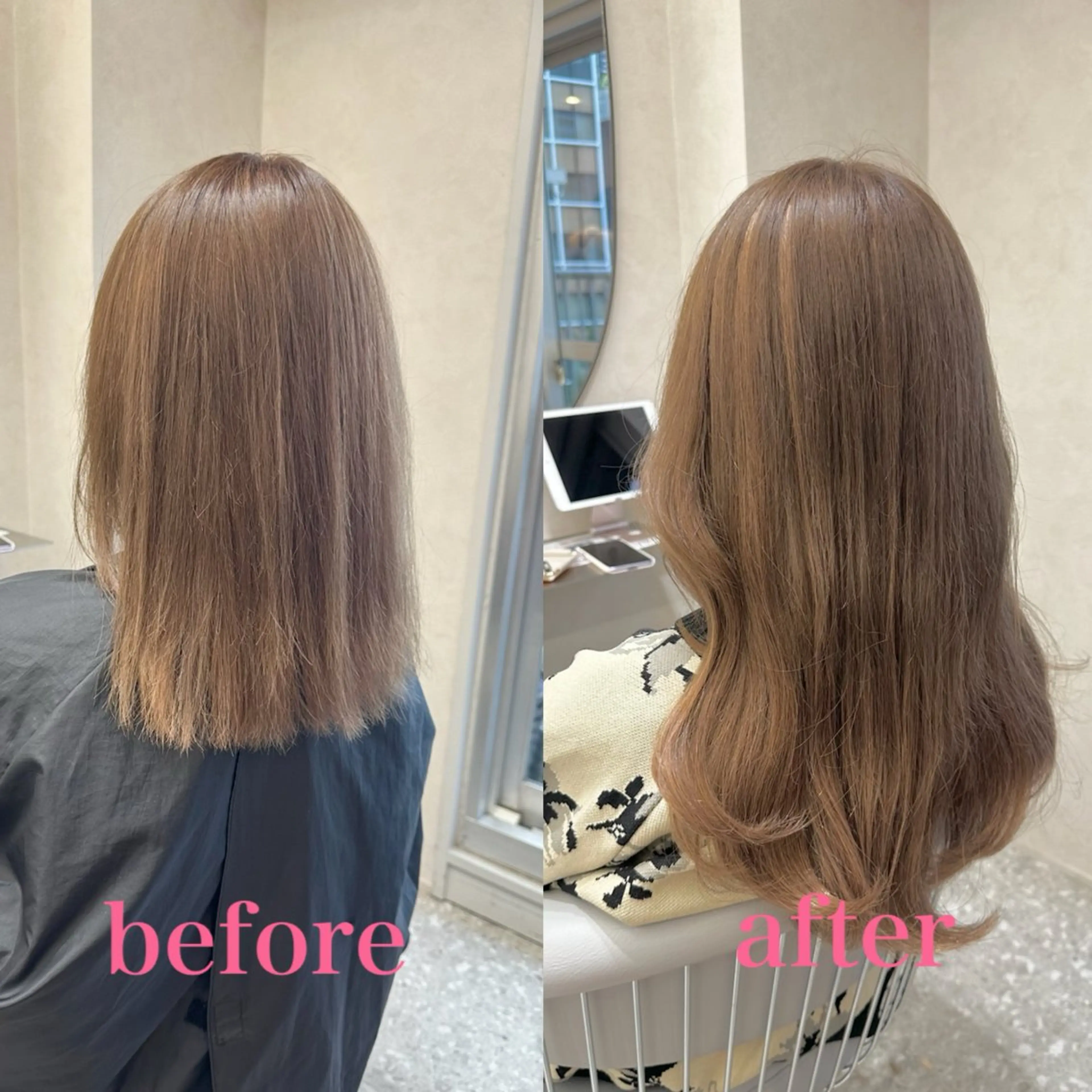 ロング カラー シールエクステ くびれヘア エクステ 顔周りカット 髪質改善 新宿/韓国風レイヤー エクステ/YUTOのヘアスタイル
