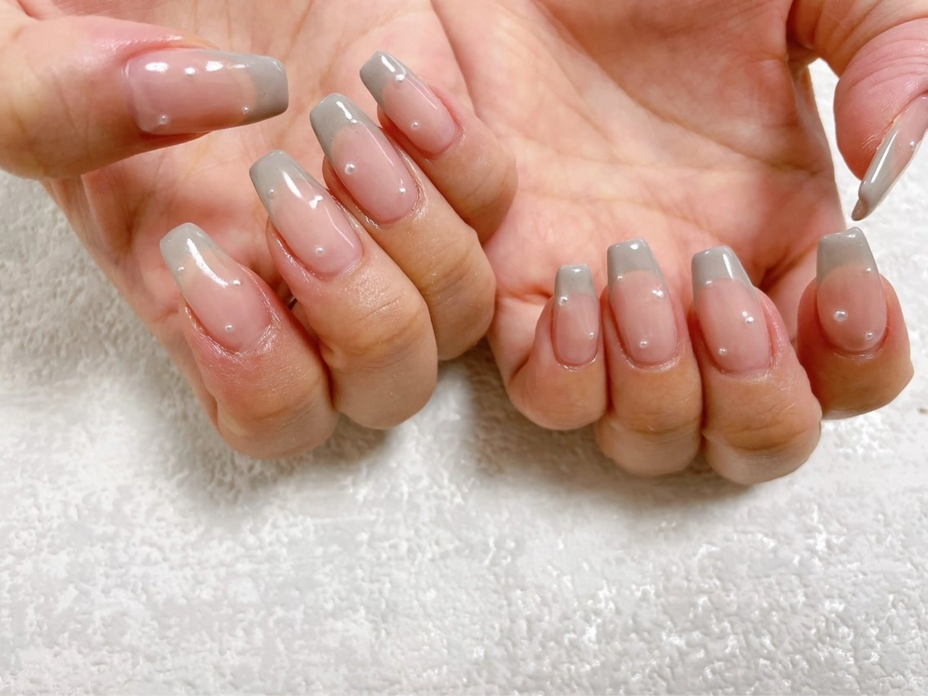 ネイル フレンチネイル ジェルネイル 韓国ネイル メンズネイル パラジェル kiki nail たまプラーザのネイルデザイン