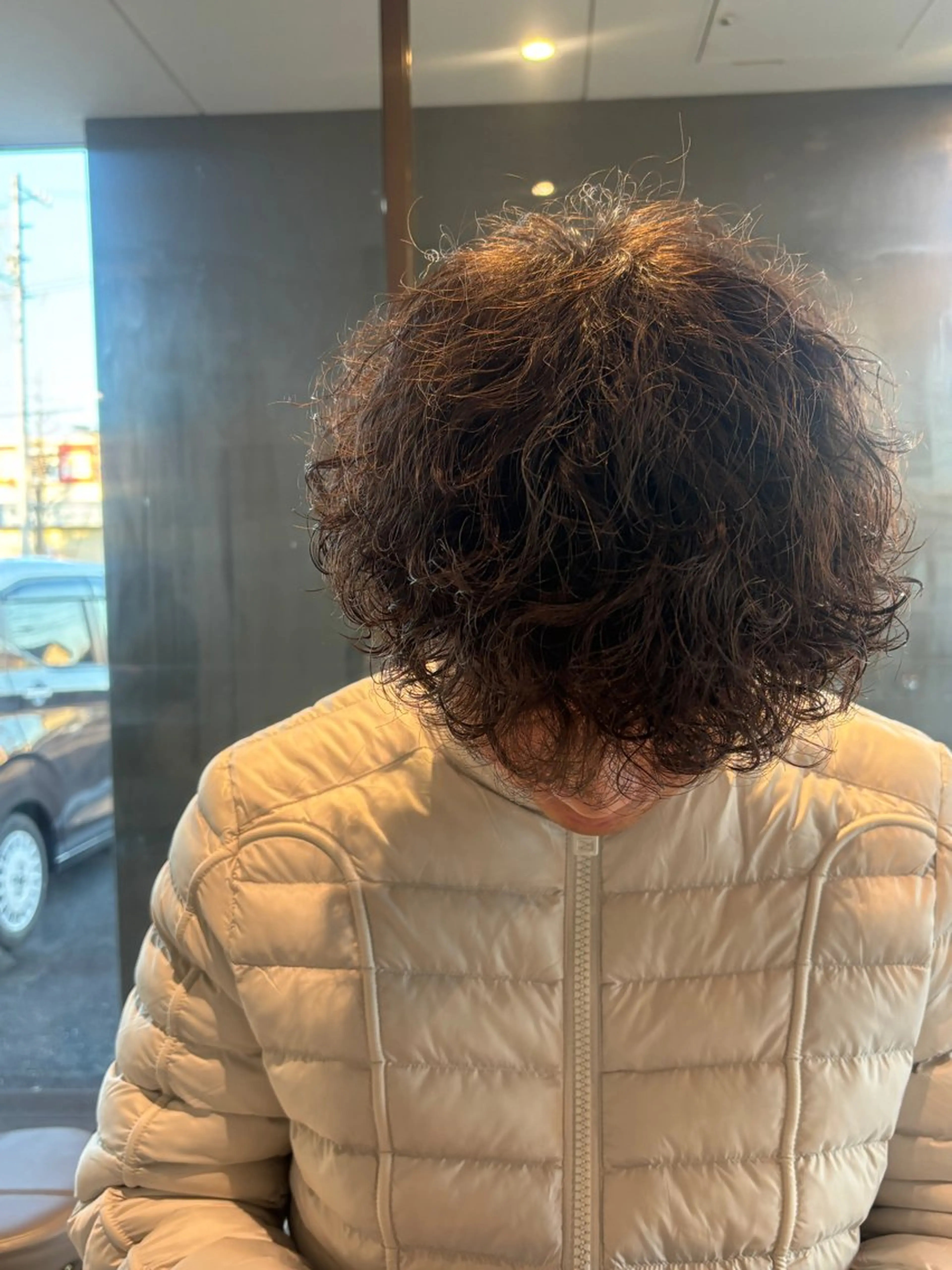 パーマ メンズ メンズパーマ プードルパーマ プードルパーマ 小木曽 里華のヘアスタイル