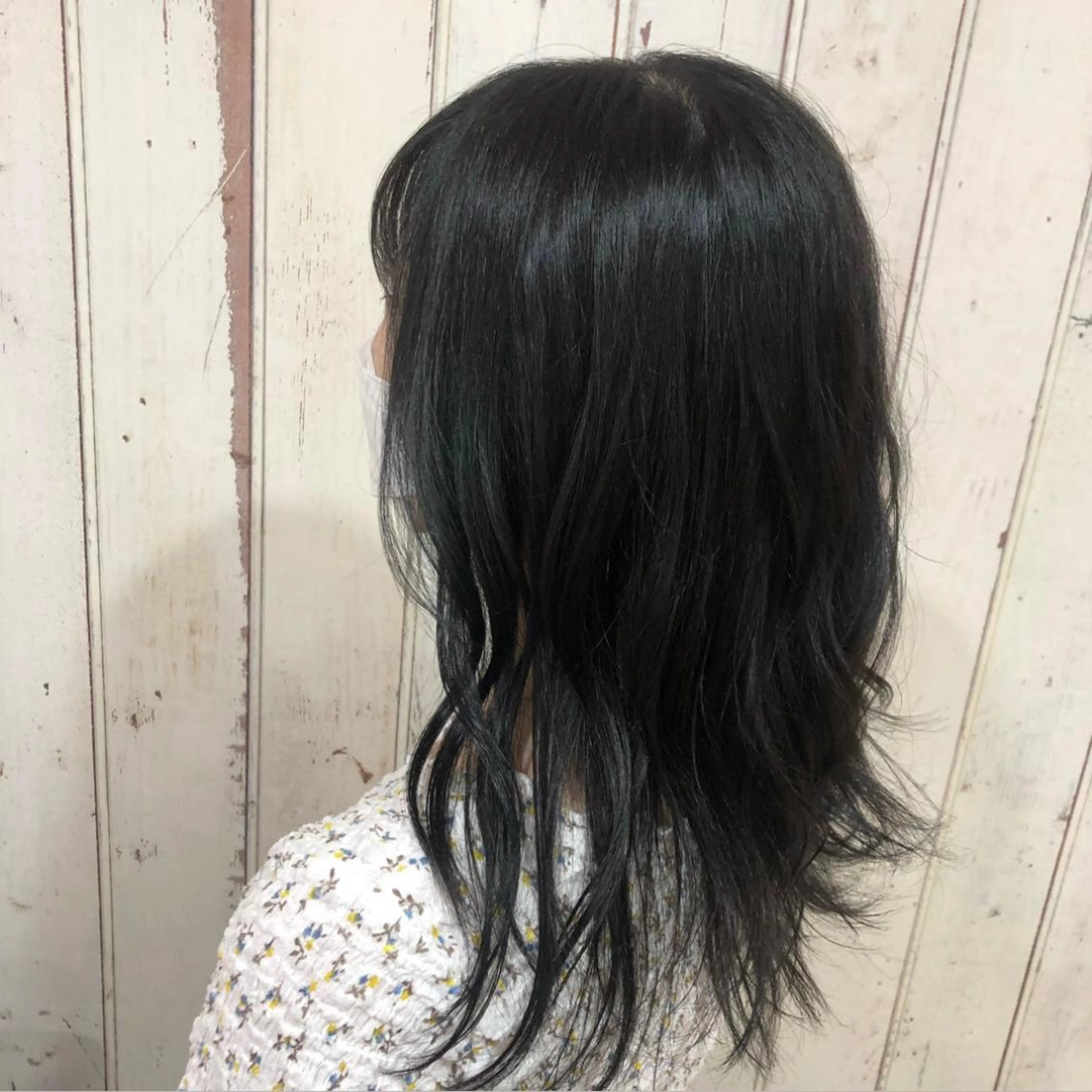 ミディアム ヘアカラー ツヤ髪質改善 💜れいな💜のヘアスタイル