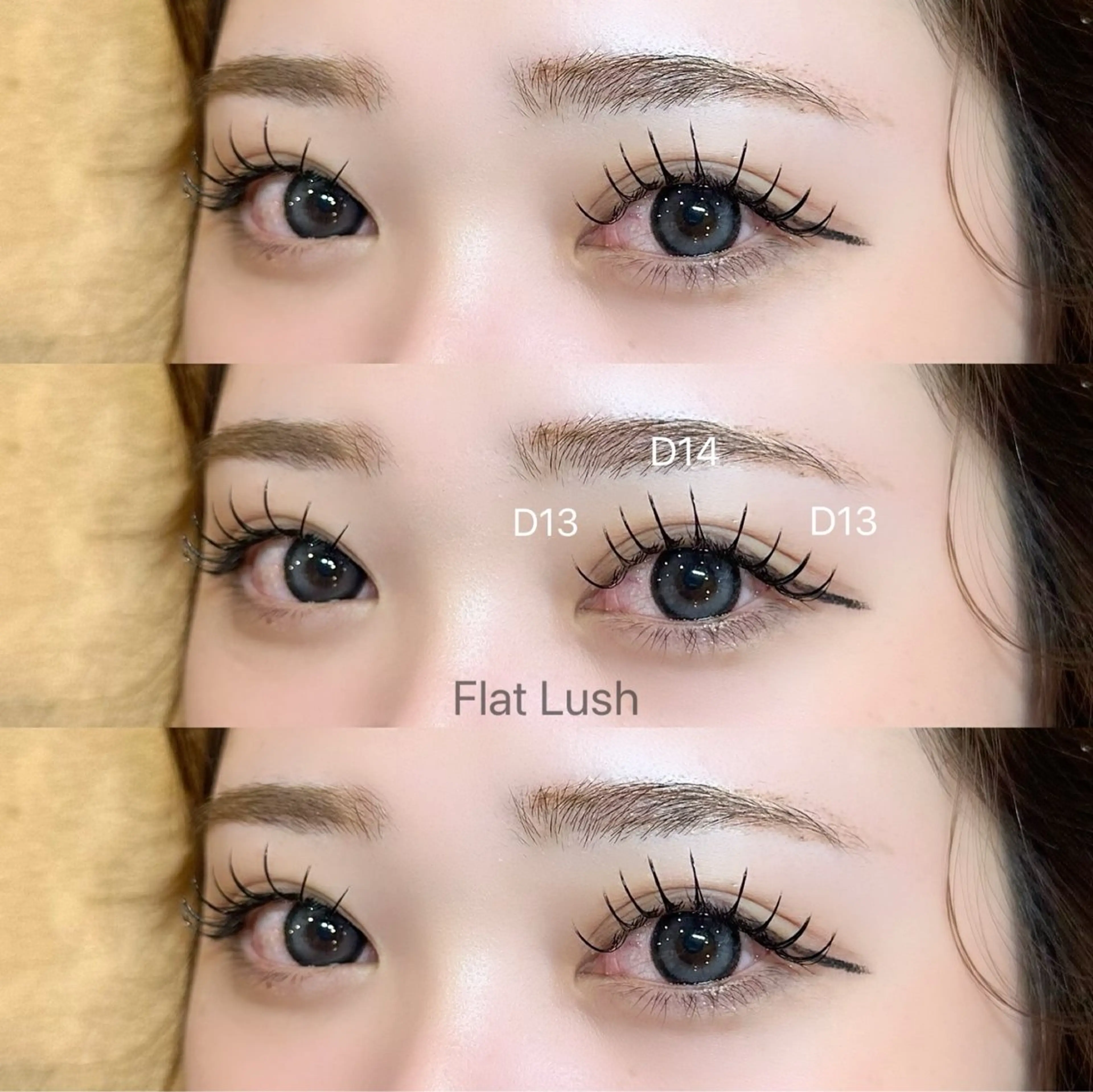 マツエク・マツパ フラットラッシュ ナチュラル マツエク Olivia 村上のマツエク・マツパデザイン