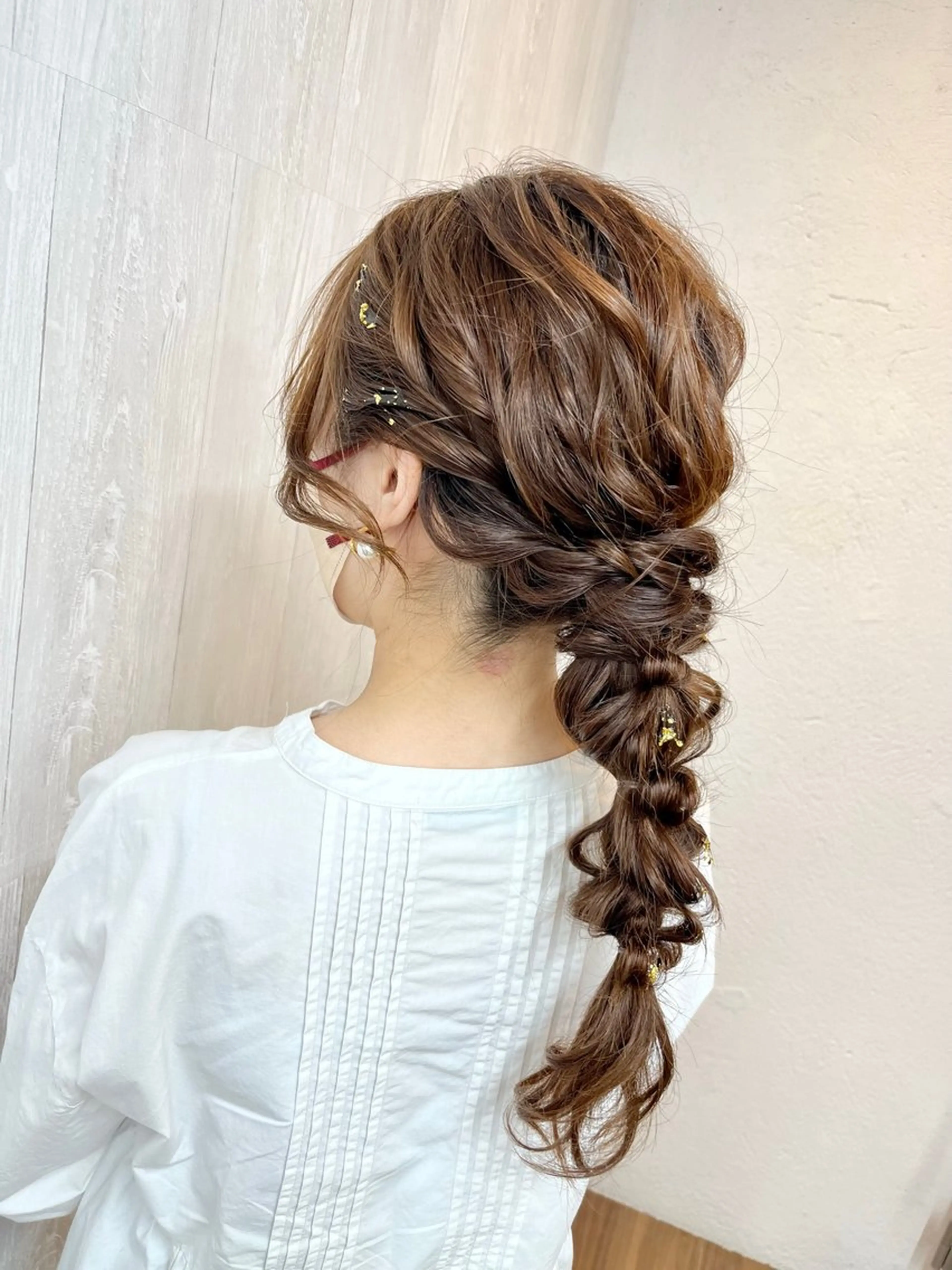 ロング ヘアアレンジ 結婚式・ブライダル 入学式 卒業式のヘアスタイル GLOSS♡ ヤマガミコウジのヘアスタイル