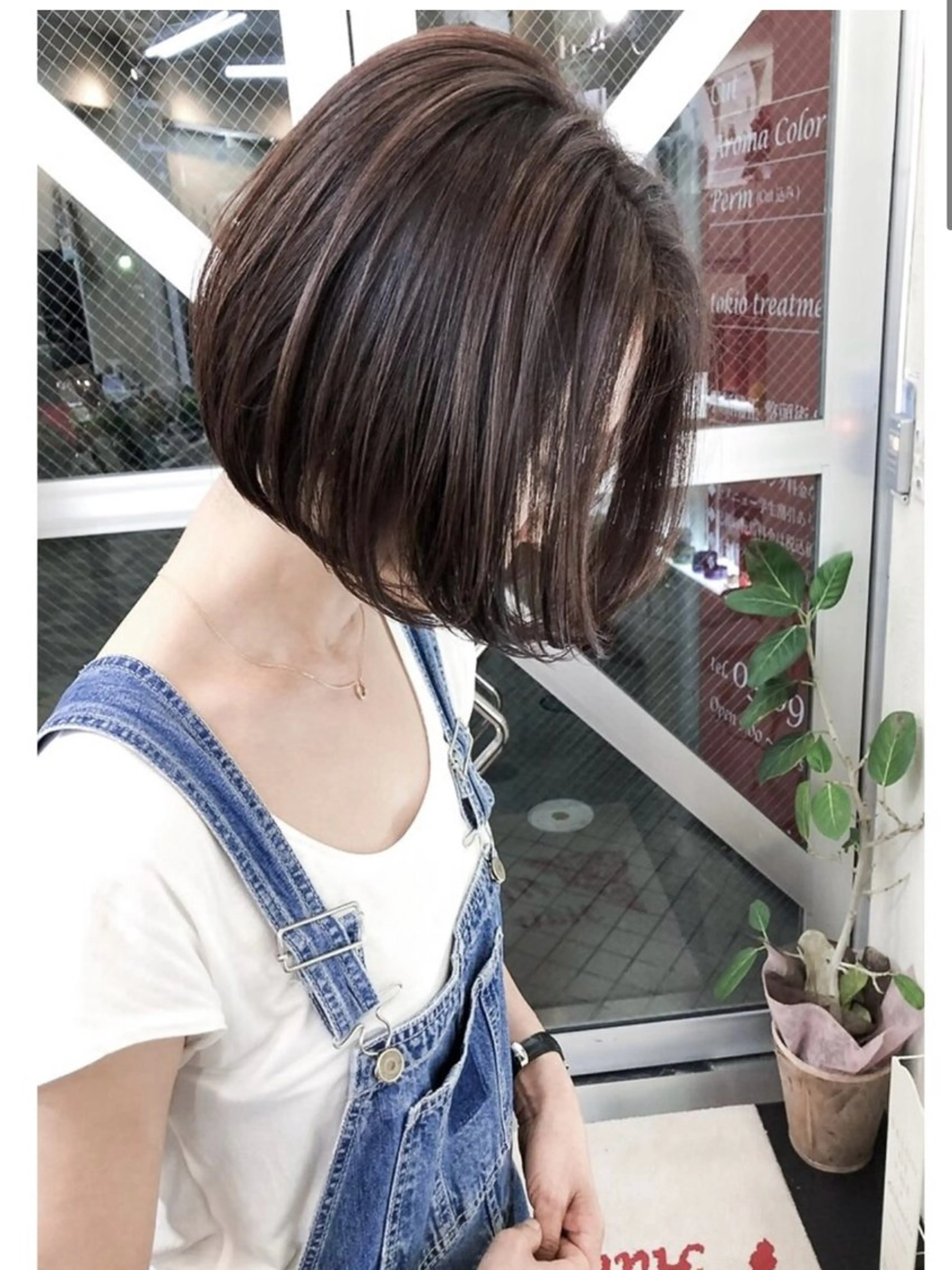 ショート seri💜艶カラー 💖ヘアアレンジのヘアスタイル