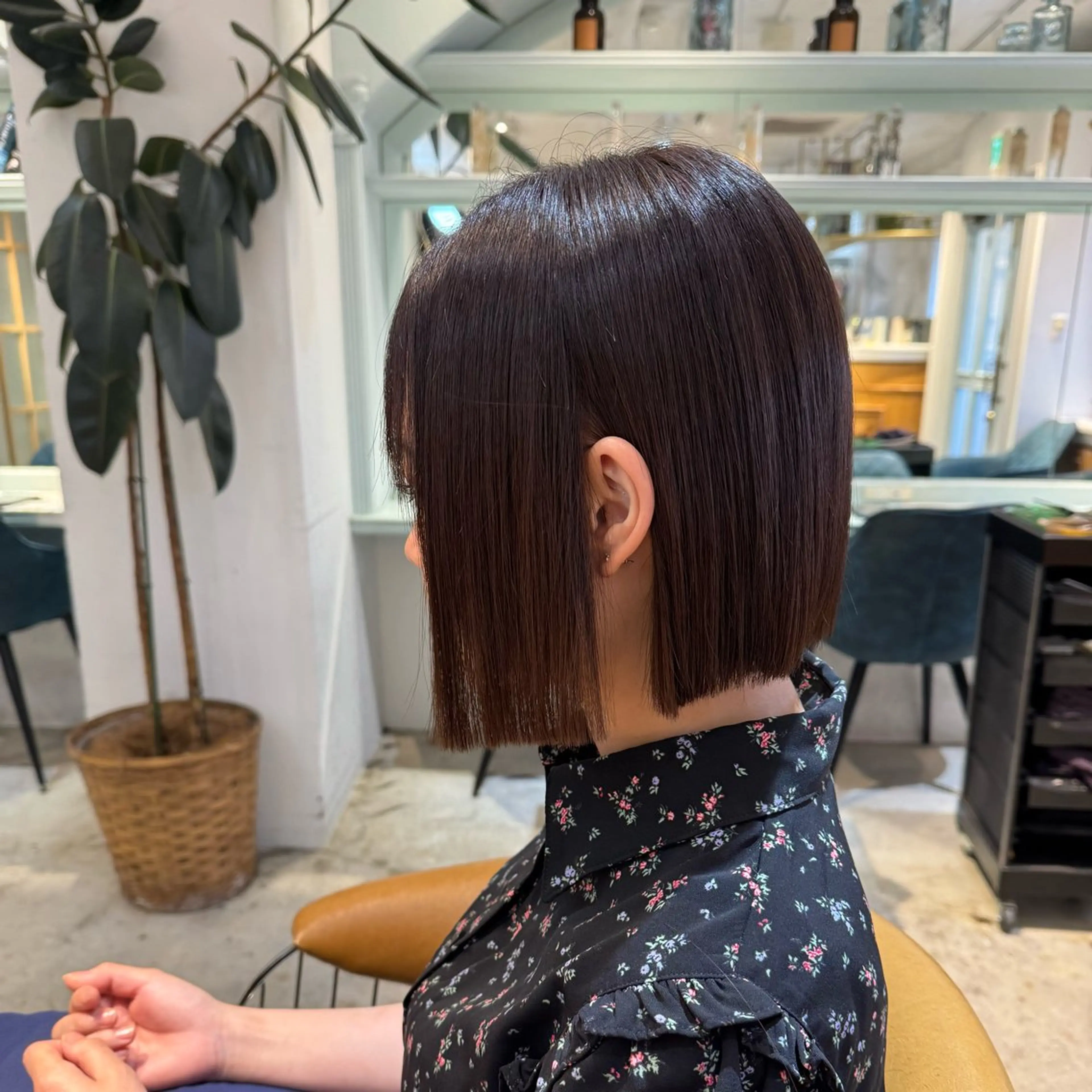 ミディアム ボブ 髪質改善 韓国風ヘア 縮毛矯正 髪質改善/ボブ /韓国/erikoのヘアスタイル