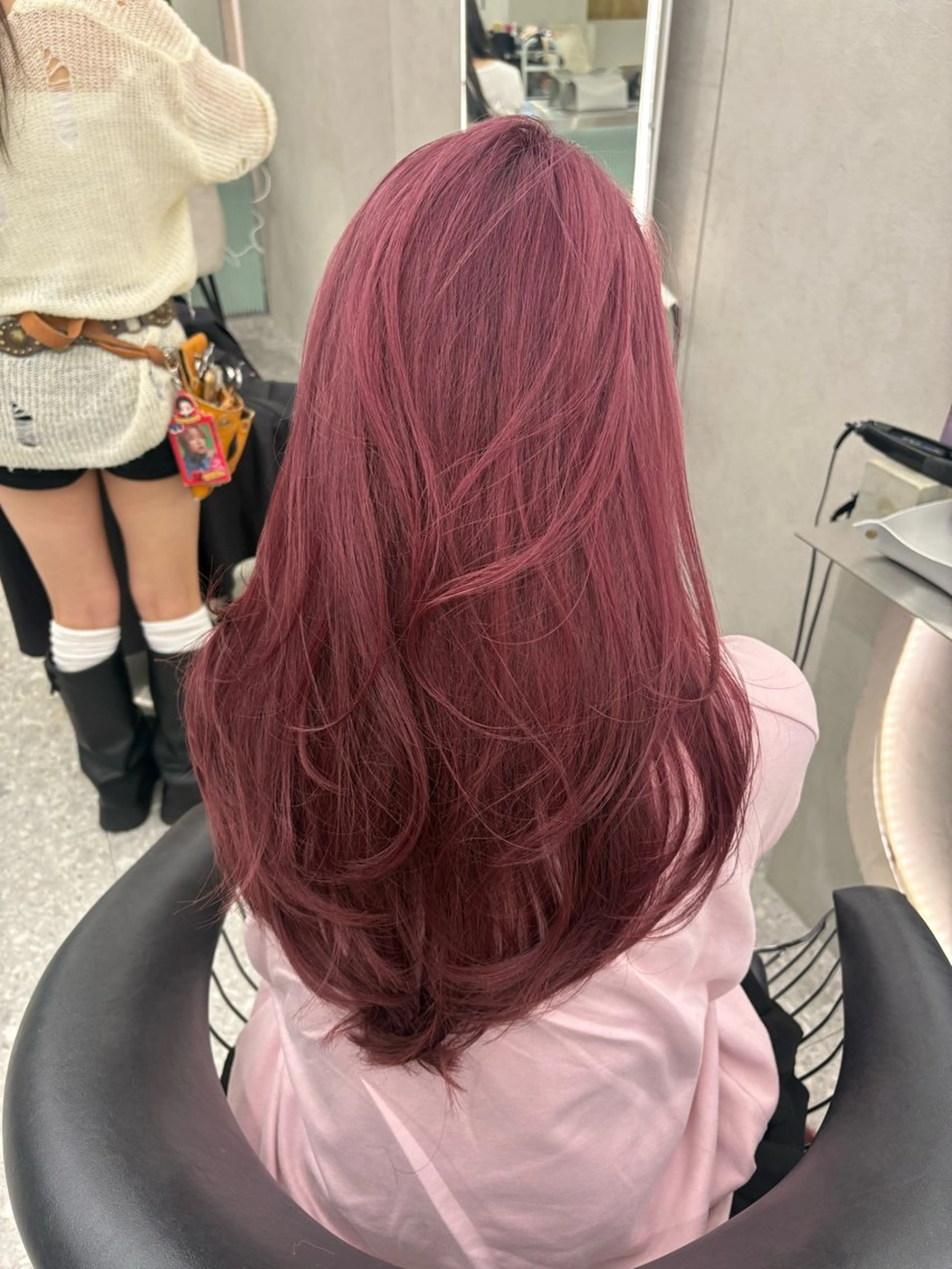 ロング ハッシュカット ハイレイヤー レイヤーカット Yuta✂︎ 韓国レイヤー🪽のヘアスタイル