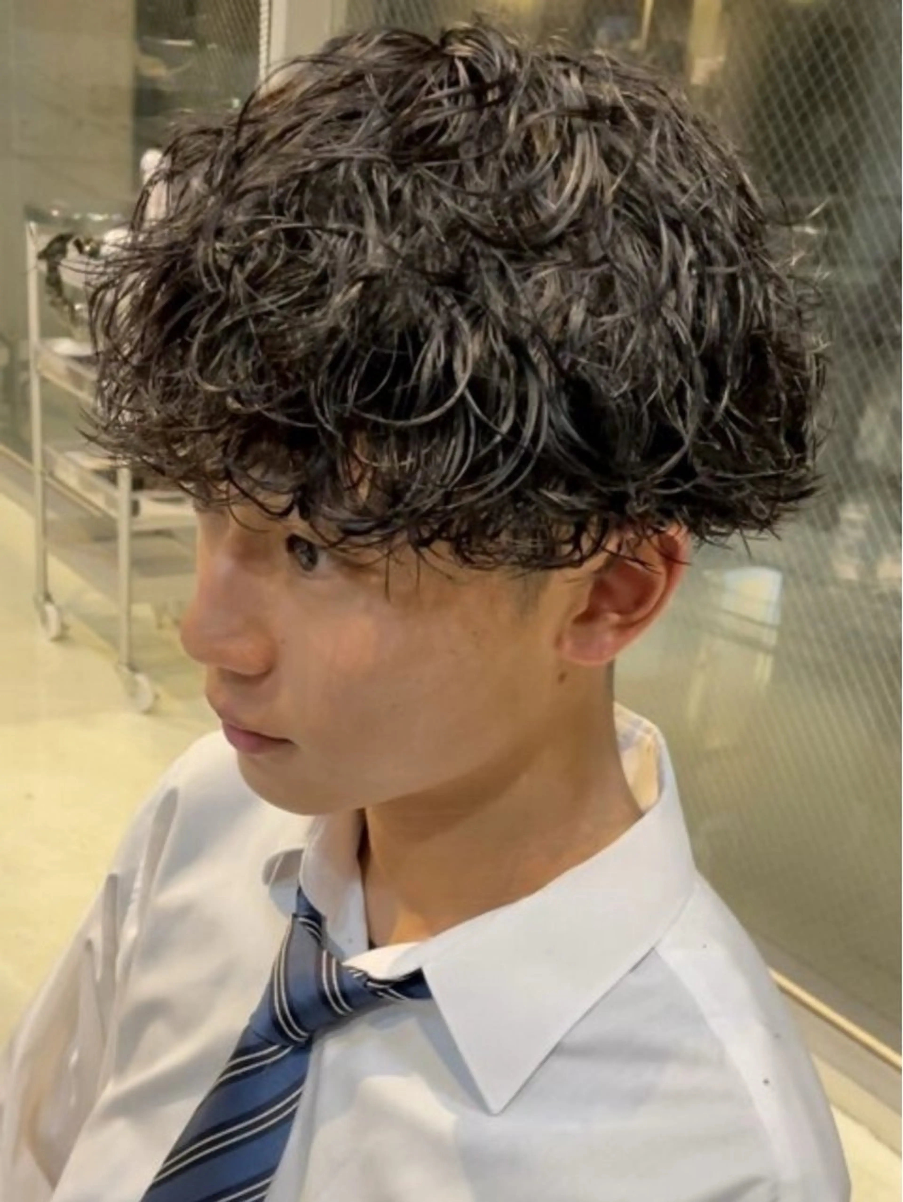 パーマ メンズ パーマ 🌀toa/波巻き✨ /メンズパーマ／栄のヘアスタイル