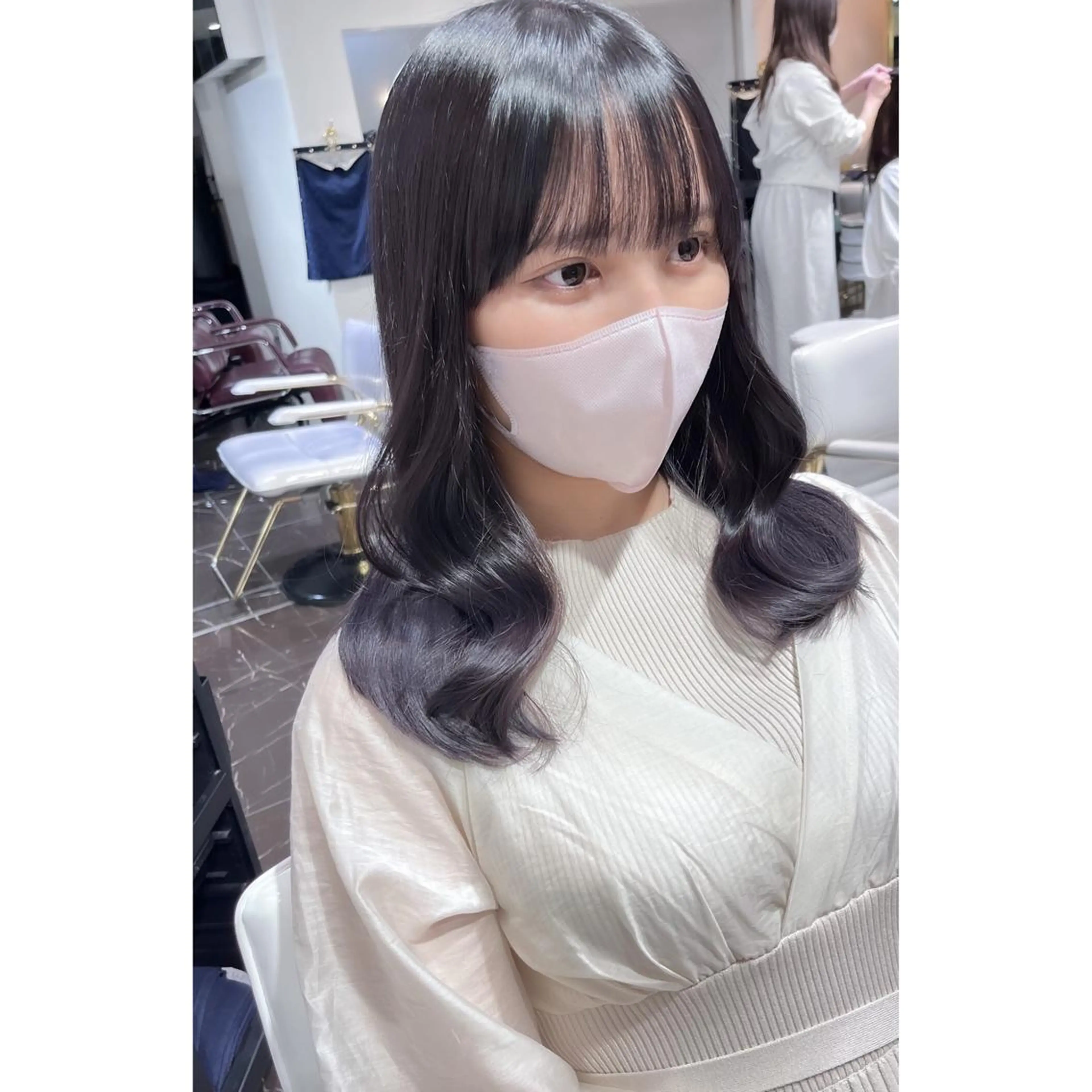 セミロング カラー ブリーチ ヘアカラー miyu /トレンド カラー×艶髪のヘアスタイル