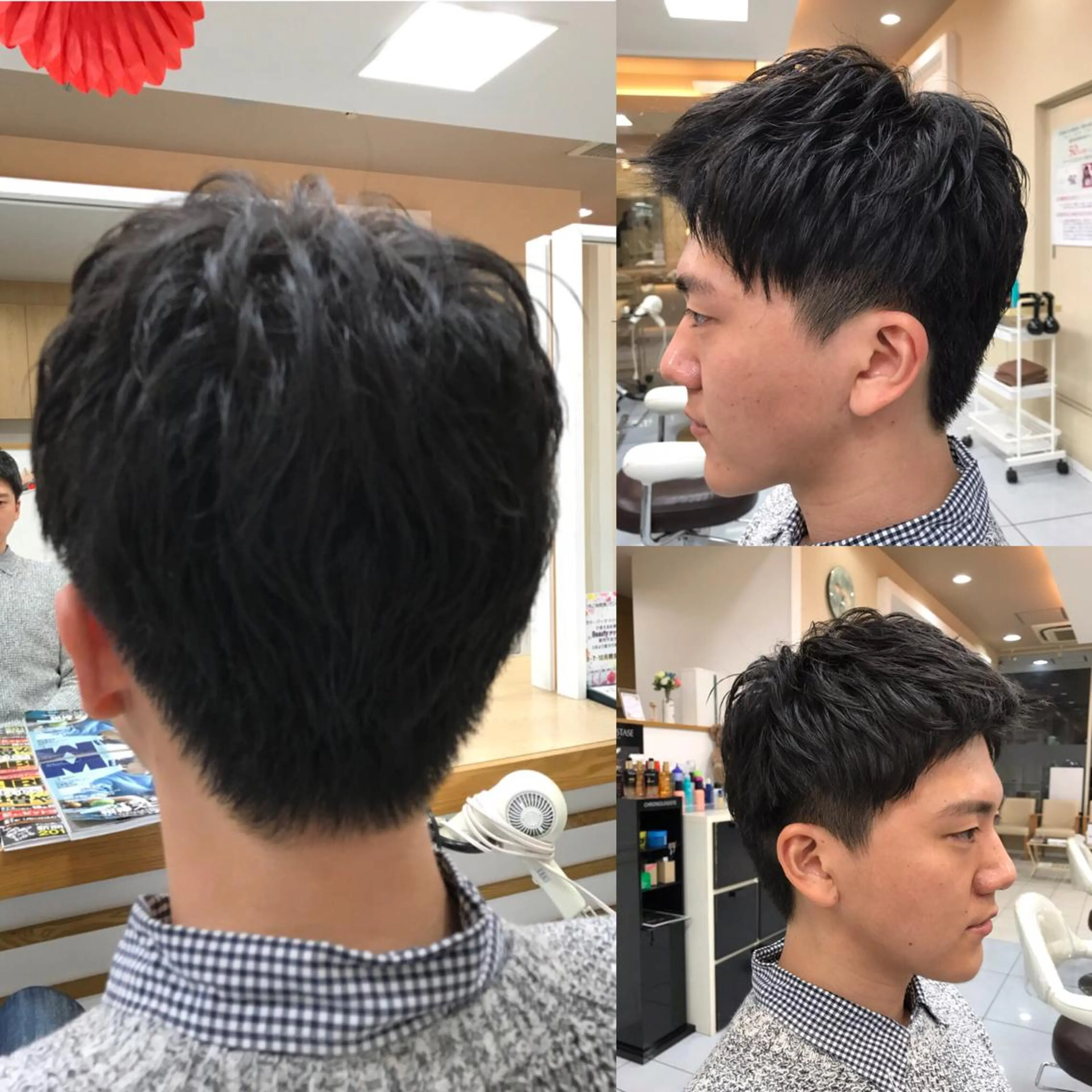 ショート パーマ メンズ 縮毛/レイヤー 韓国/橋口のヘアスタイル