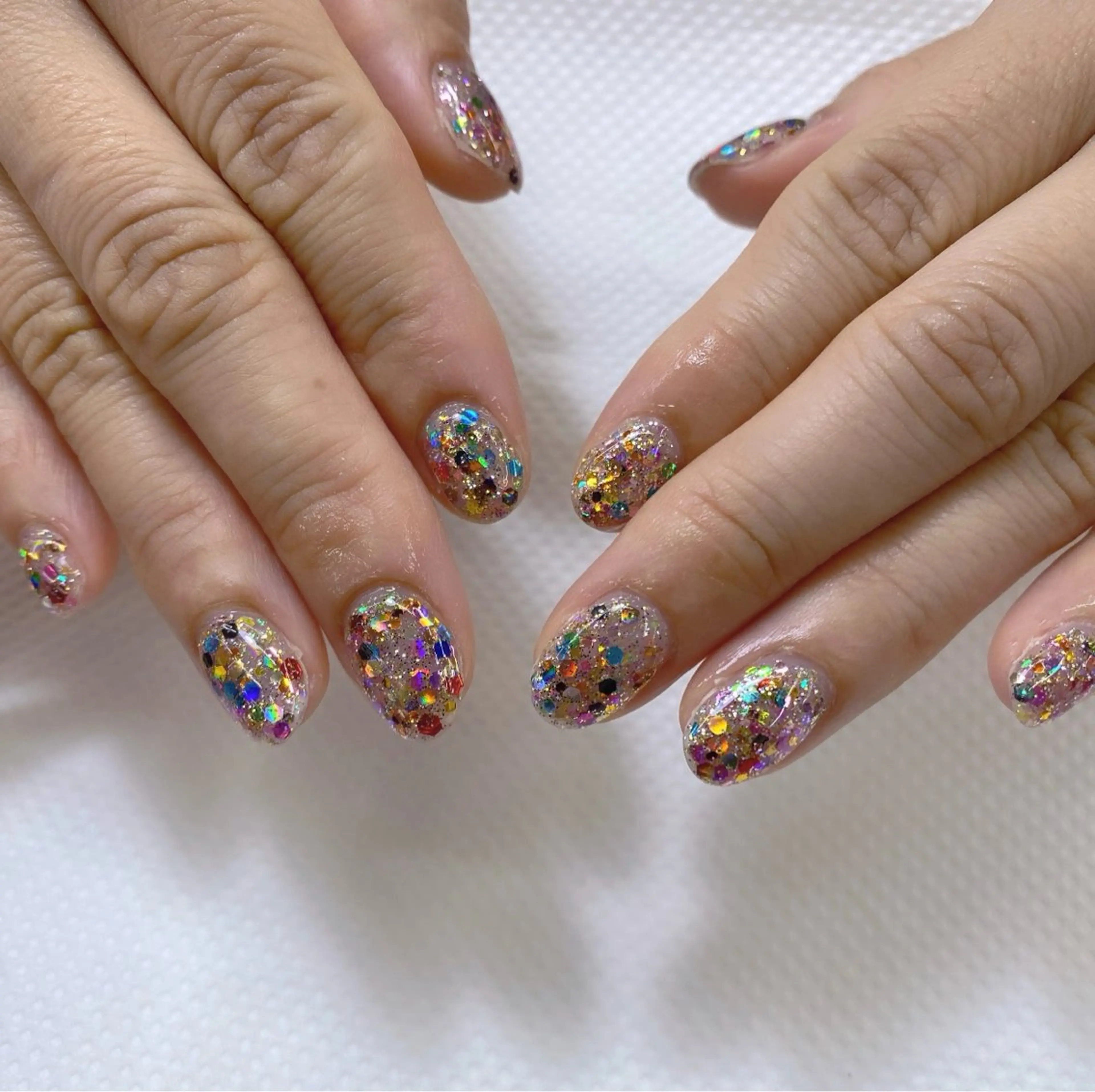 ネイル ラメ(グリッター) KOBAYASHI YUINA🌻♡のネイルデザイン