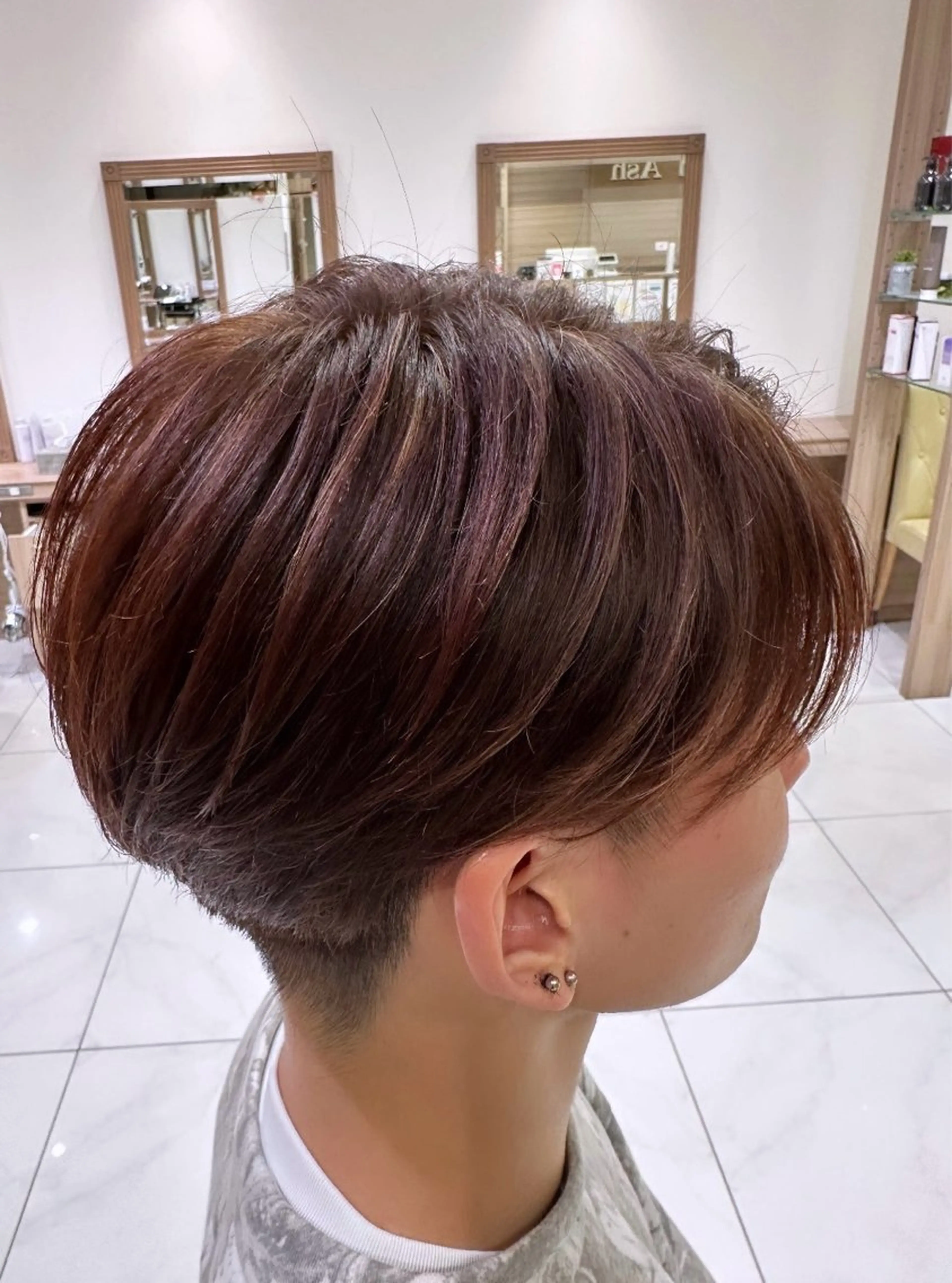 メンズ メンズブリーチ メンズハイライト カット 💐 中川 美怜 💐のヘアスタイル