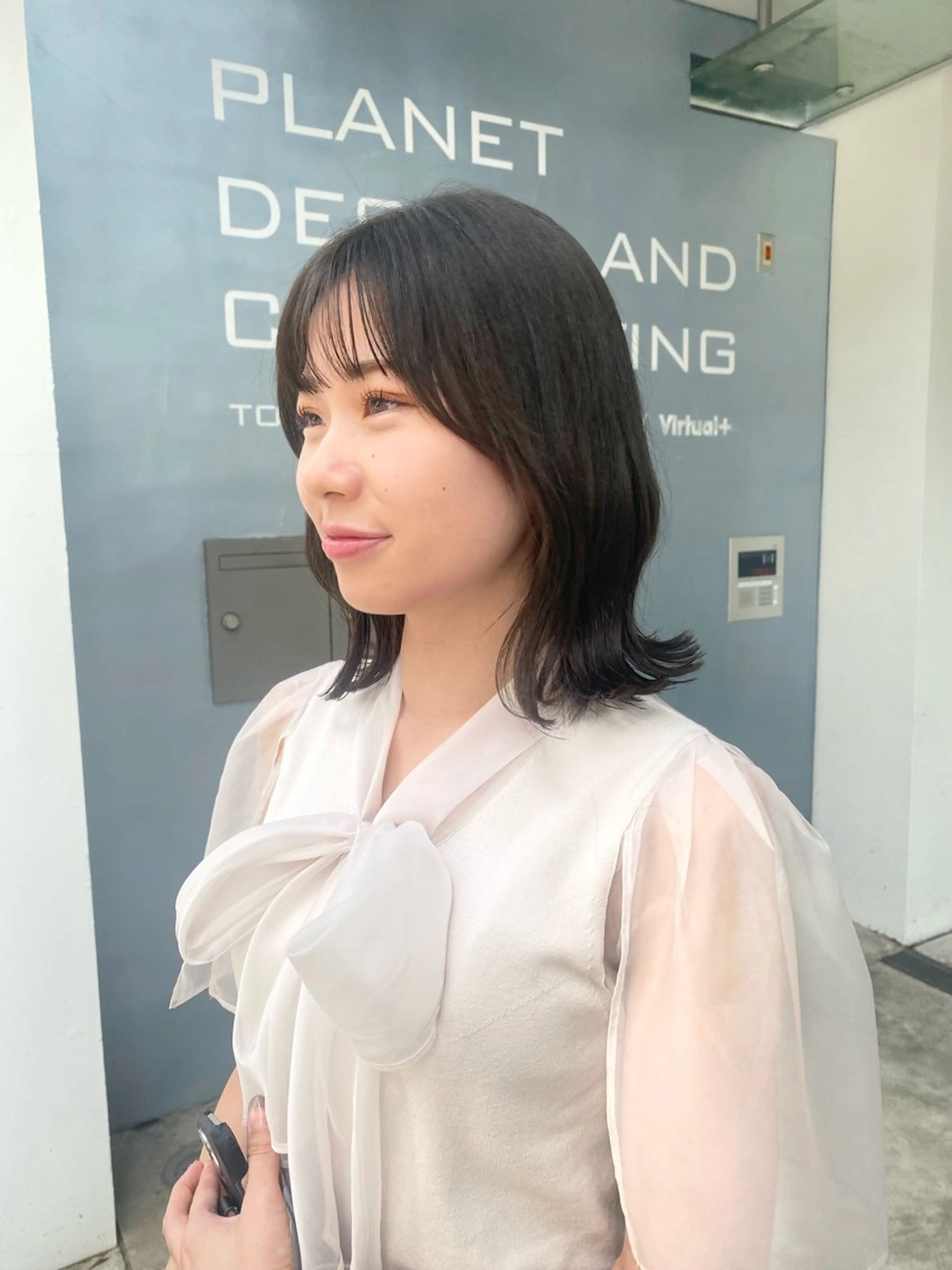 ミディアム カラー グレージュ オリーブグレージュ オリーブグレー カット ヘアカラー Lomalia 🤍🫧/makoのヘアスタイル