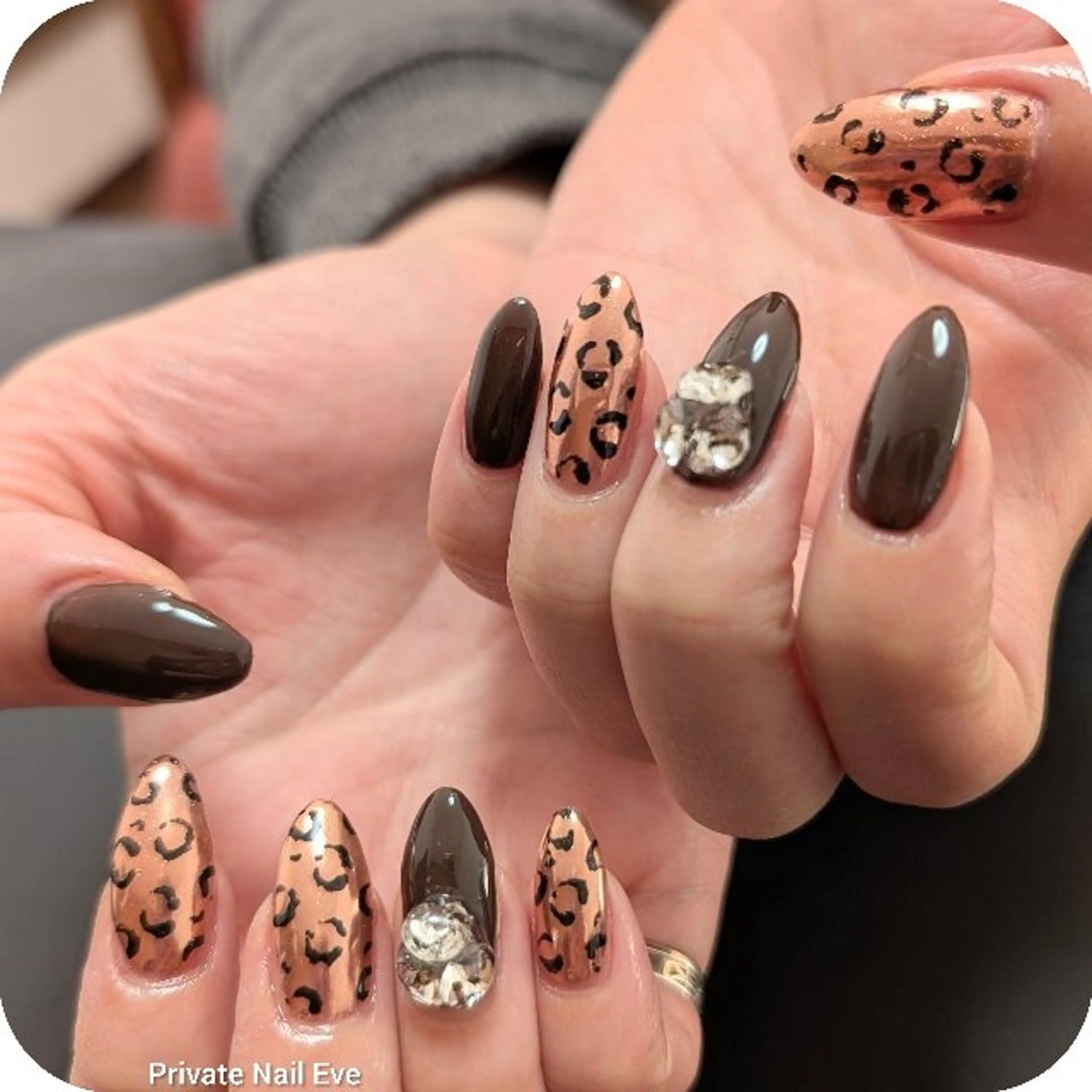 ネイル アニマル柄 ハンドネイル ネイル junkoのネイルデザイン