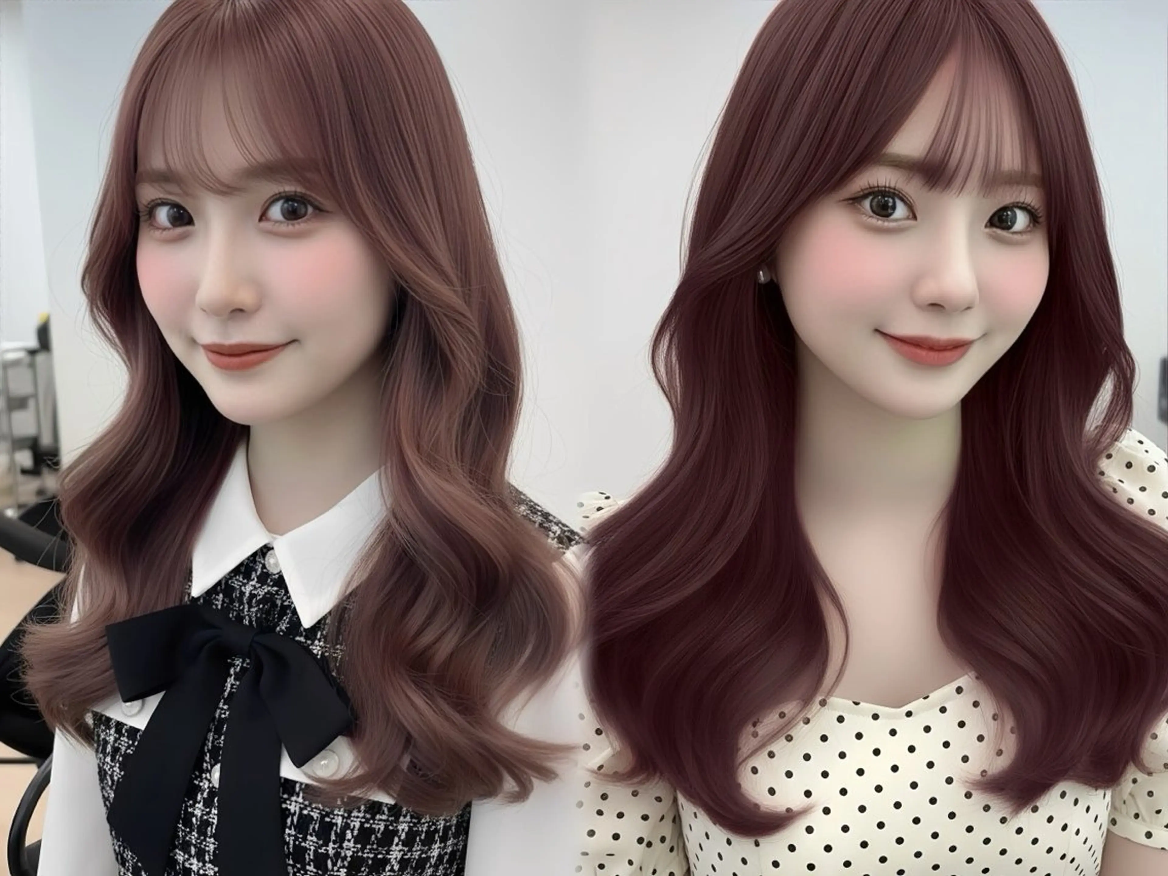 【ピンク好きな方へオススメ🎀】かわいいピンクカラー🍑＋髪質改善トリートメント🪽🫧の写真