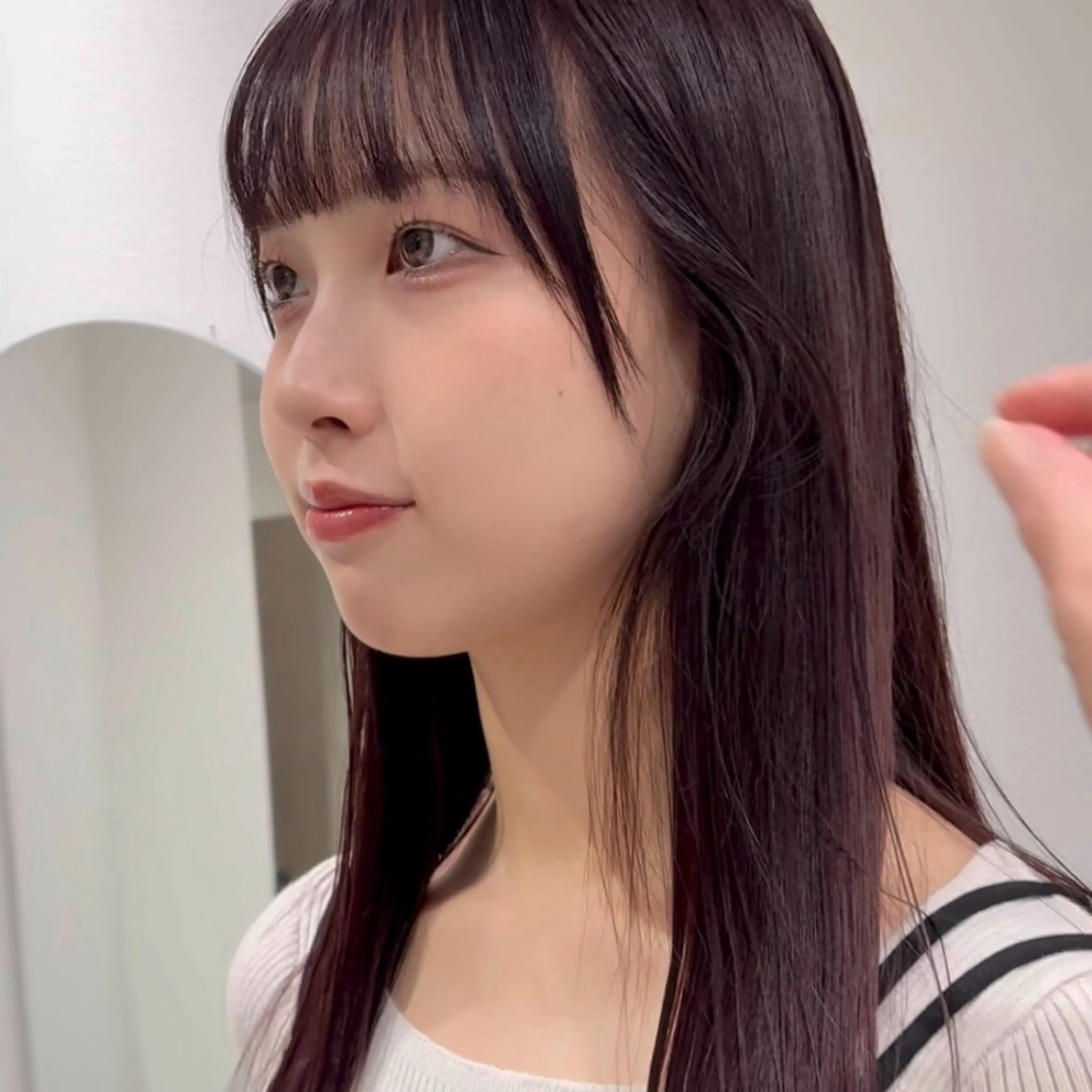 ロング カラー カット ヘアカラー トリートメント 🍊暖色×顔周り 🍊cocoroのヘアスタイル