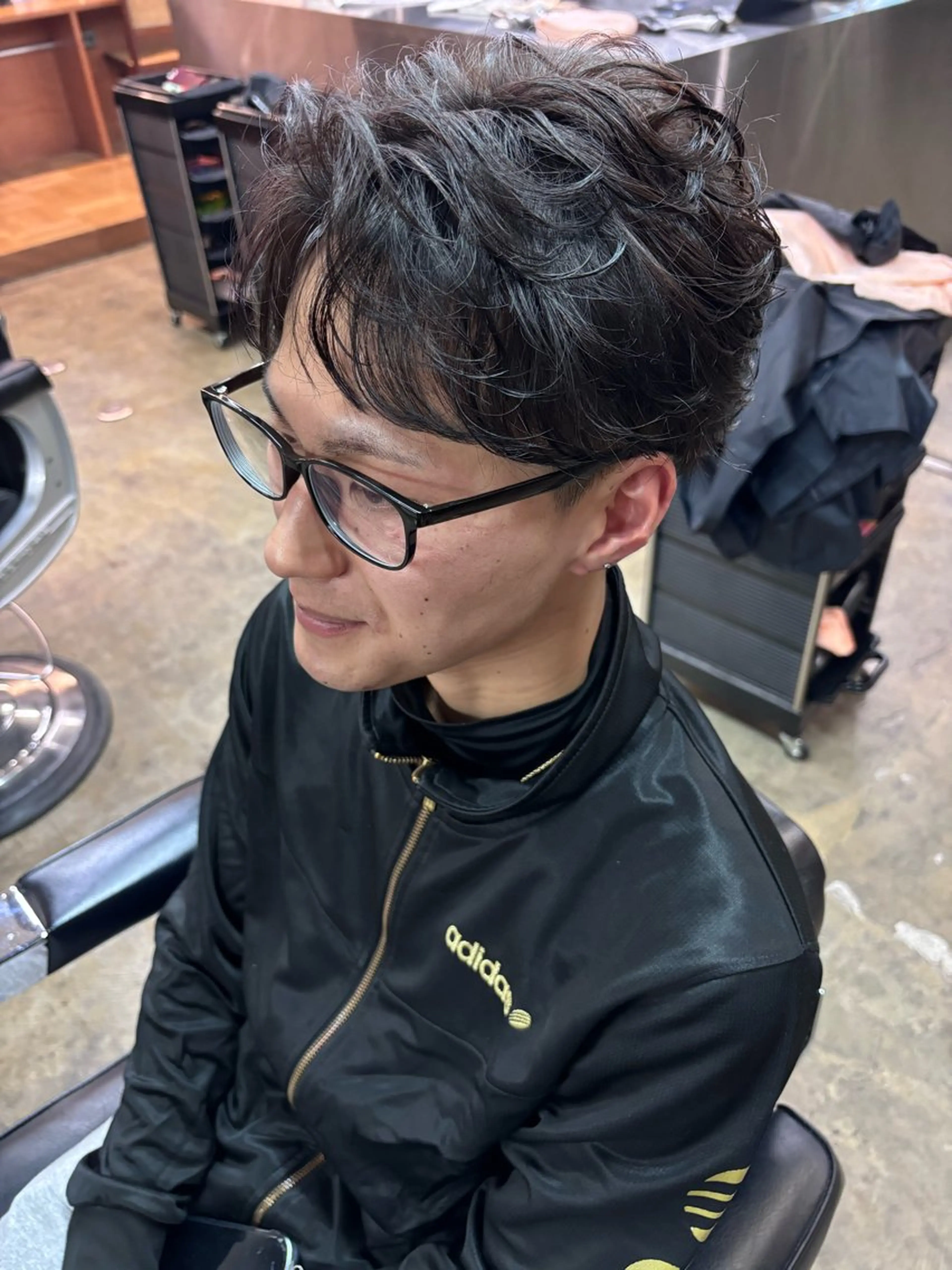 パーマ メンズ カット パーマ トリートメント 土岐 仁/メンズ専門 パーマ特化美容師🌀のヘアスタイル